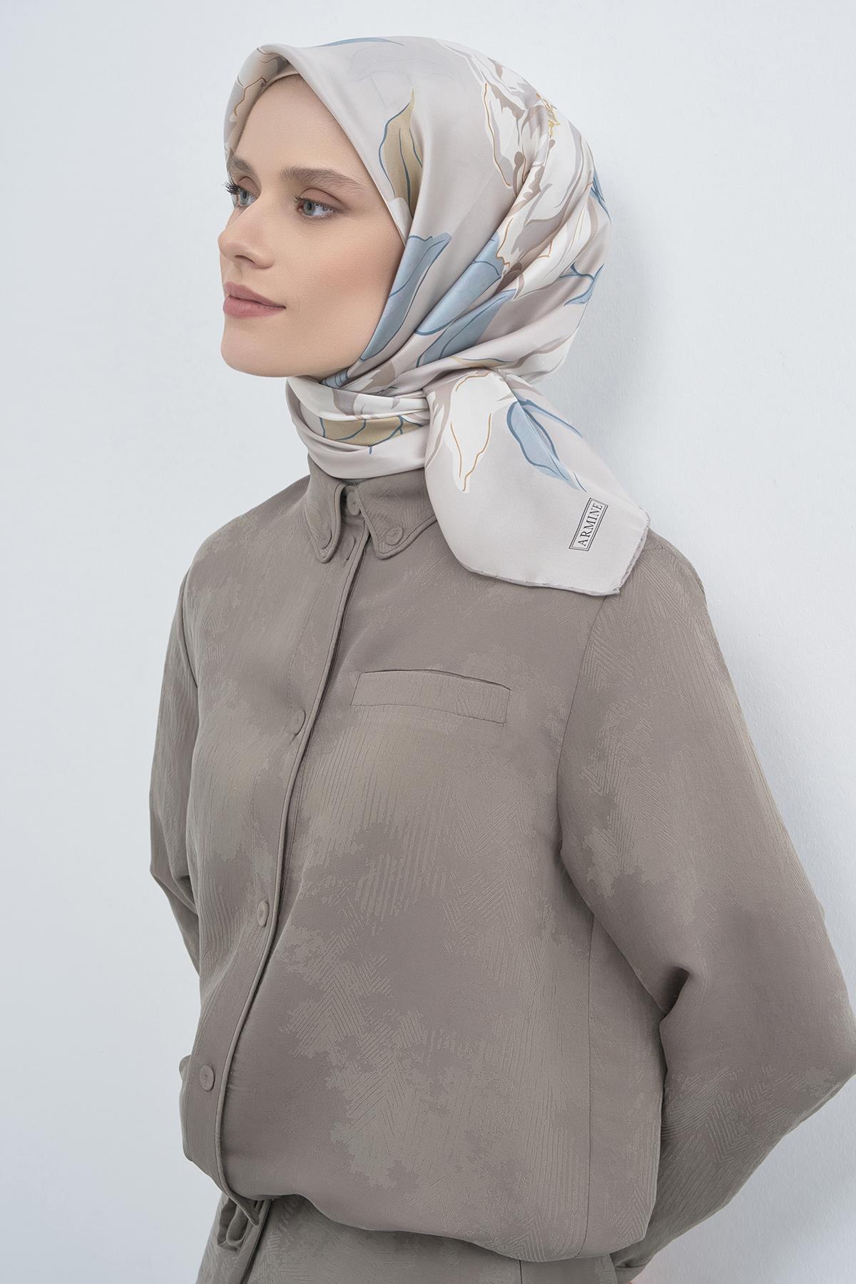 Armine Saten İpek Eşarp 9509D E26YA9509D01-05