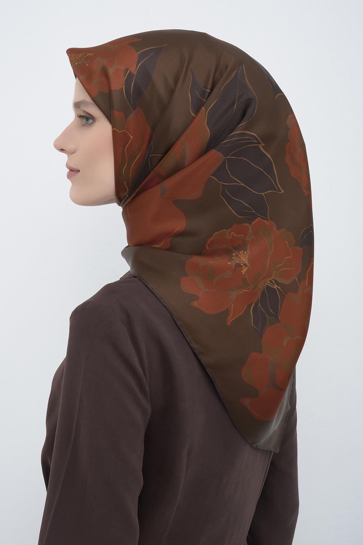 Armine Saten İpek Eşarp 9509D E26YA9509D01-57