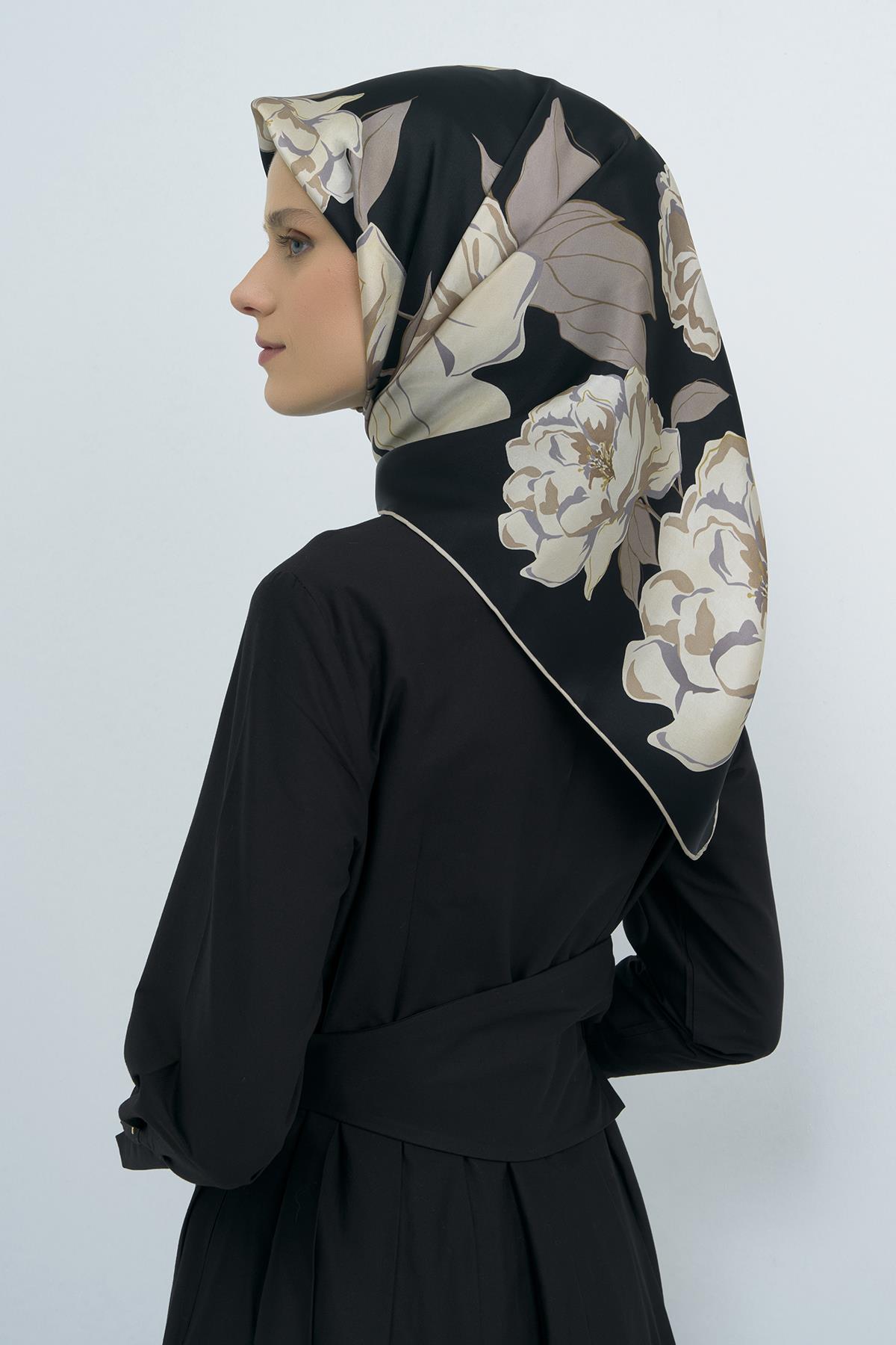 Armine Saten İpek Eşarp 9509D E26YA9509D01-09