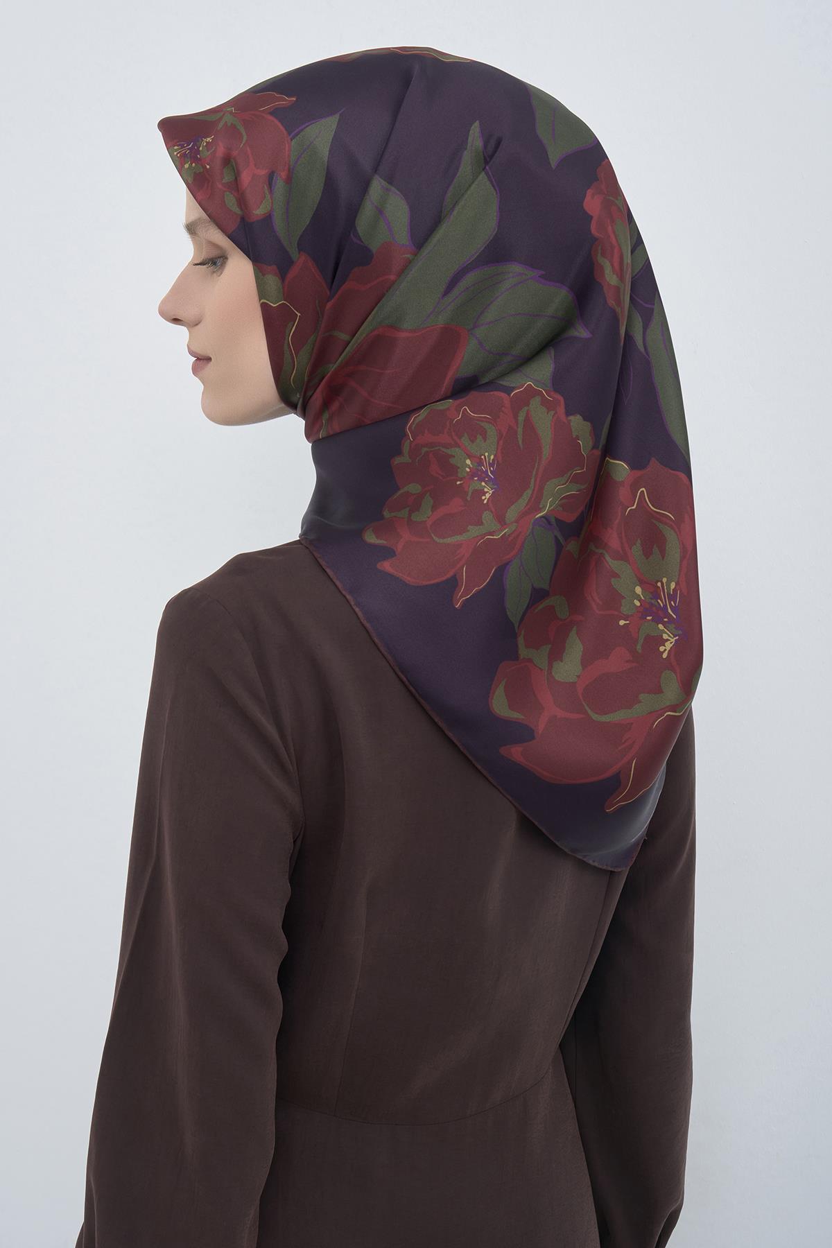 Armine Saten İpek Eşarp 9509D E26YA9509D01-59