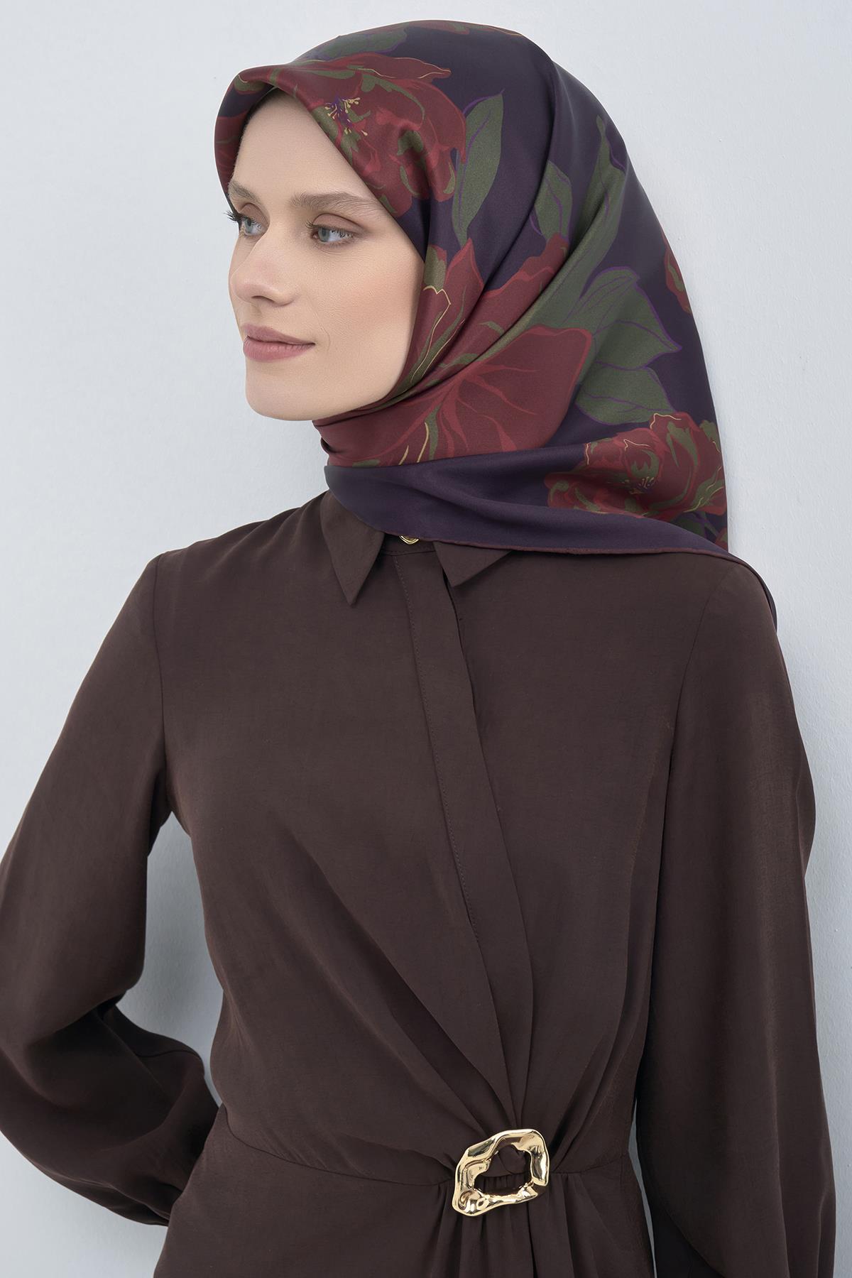 Armine Saten İpek Eşarp 9509D E26YA9509D01-59