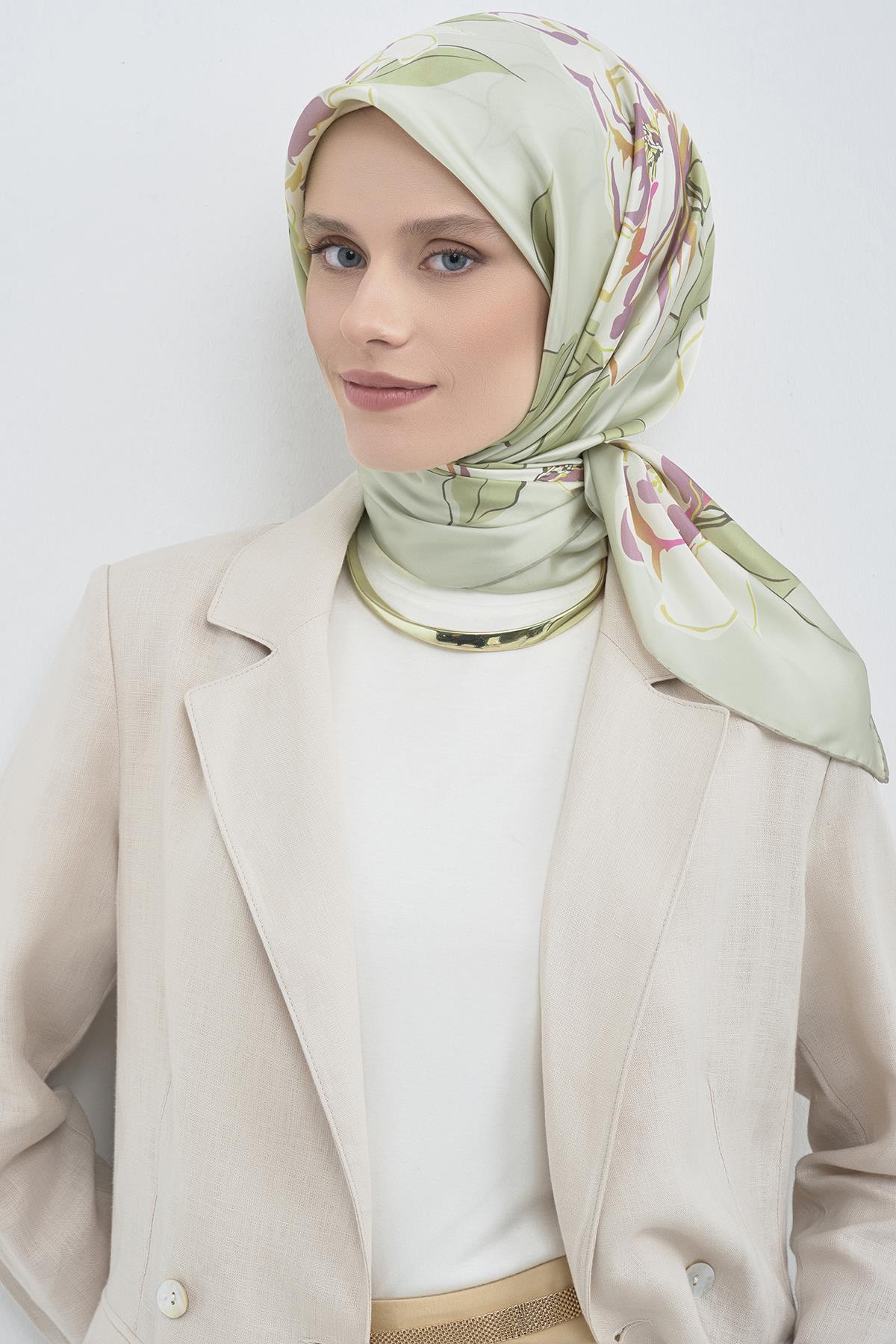 Armine Saten İpek Eşarp 9509D E26YA9509D01-33