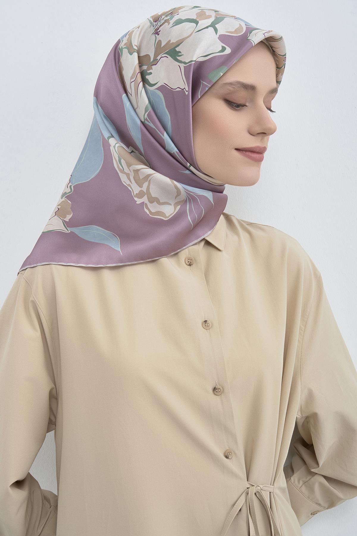 Armine Saten İpek Eşarp 9509D E26YA9509D01-82