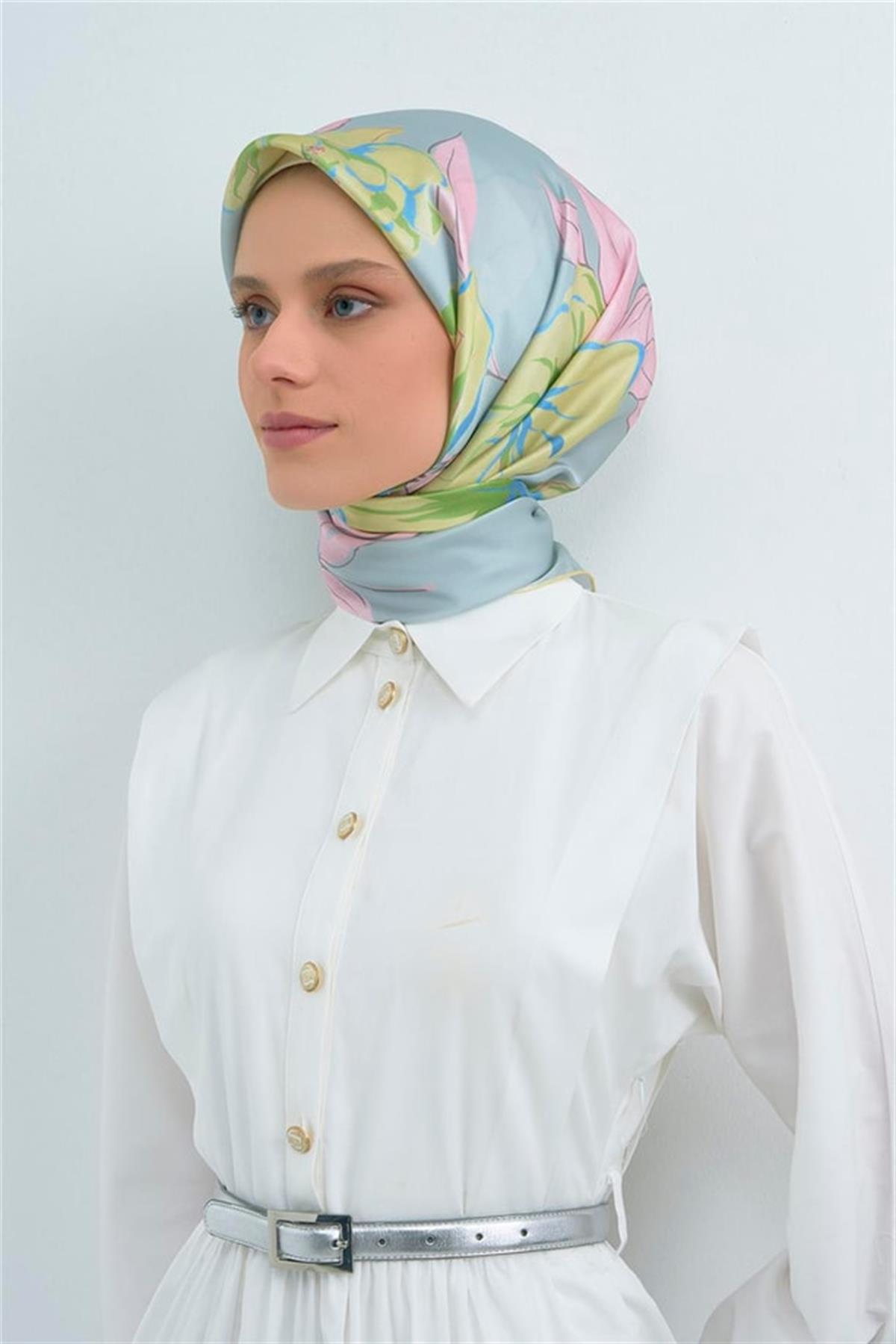 Armine Saten İpek Eşarp 9509D E26YA9509D01-80