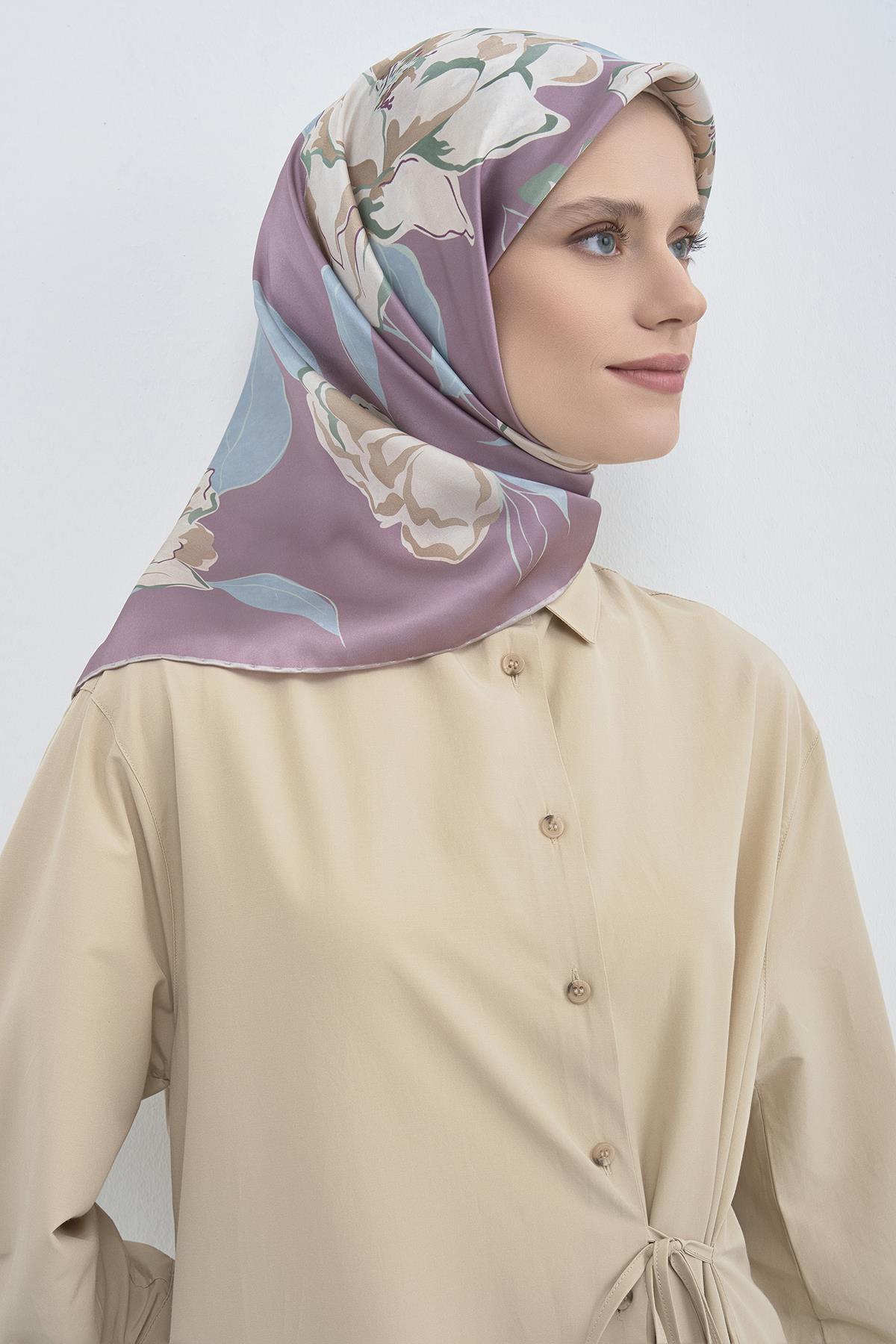 Armine Saten İpek Eşarp 9509D E26YA9509D01-82