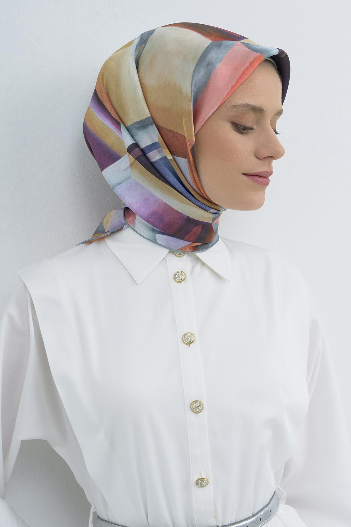 Armine Saten İpek Eşarp 9510D E26YA9510D01-80