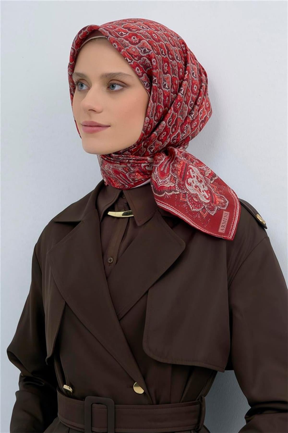 Armine Saten İpek Eşarp 9518D E26YA9518D01-02