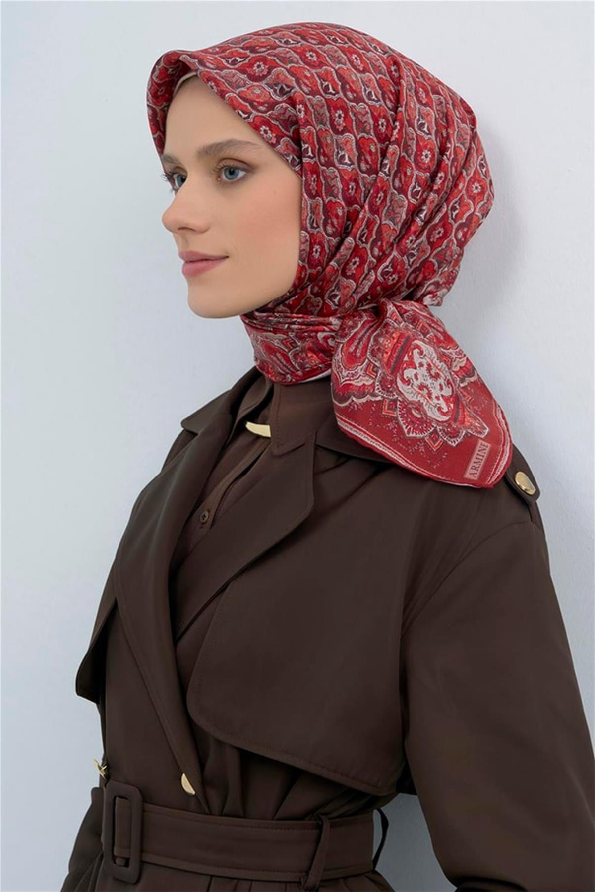 Armine Saten İpek Eşarp 9518D E26YA9518D01-02