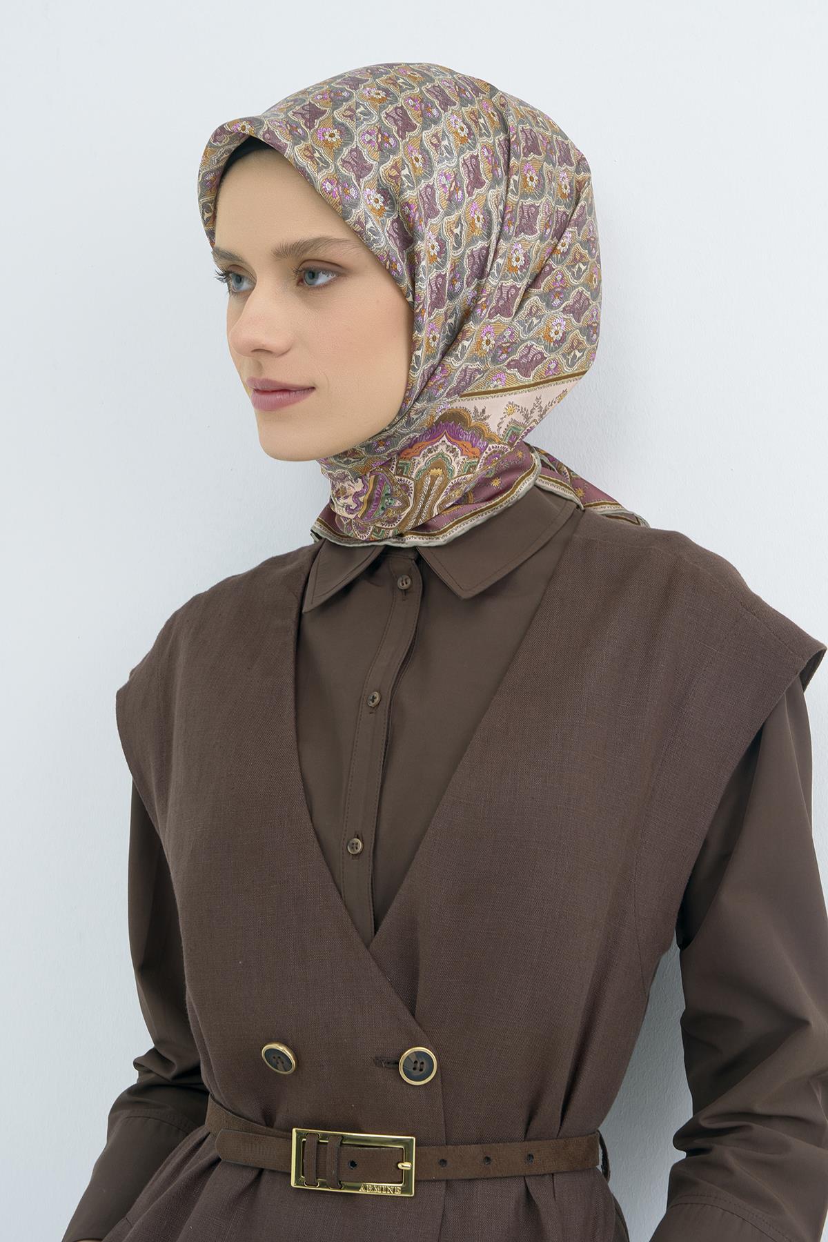 Armine Saten İpek Eşarp 9518D E26YA9518D01-32