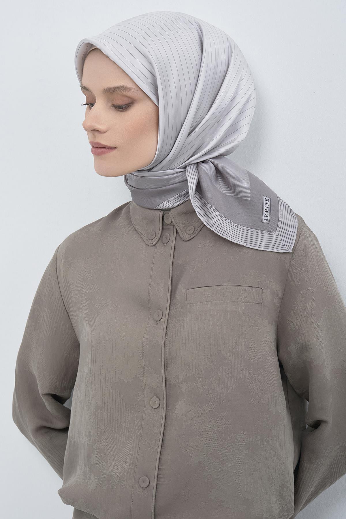 Armine Saten İpek Eşarp 9526D E26YA9526D01-81