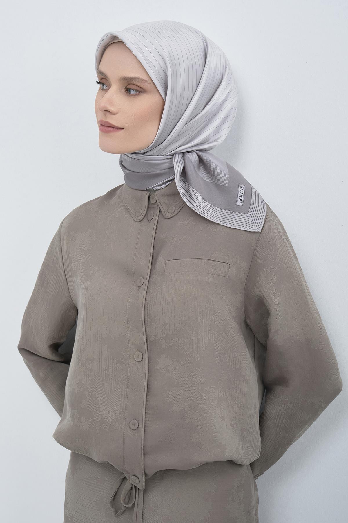 Armine Saten İpek Eşarp 9526D E26YA9526D01-81
