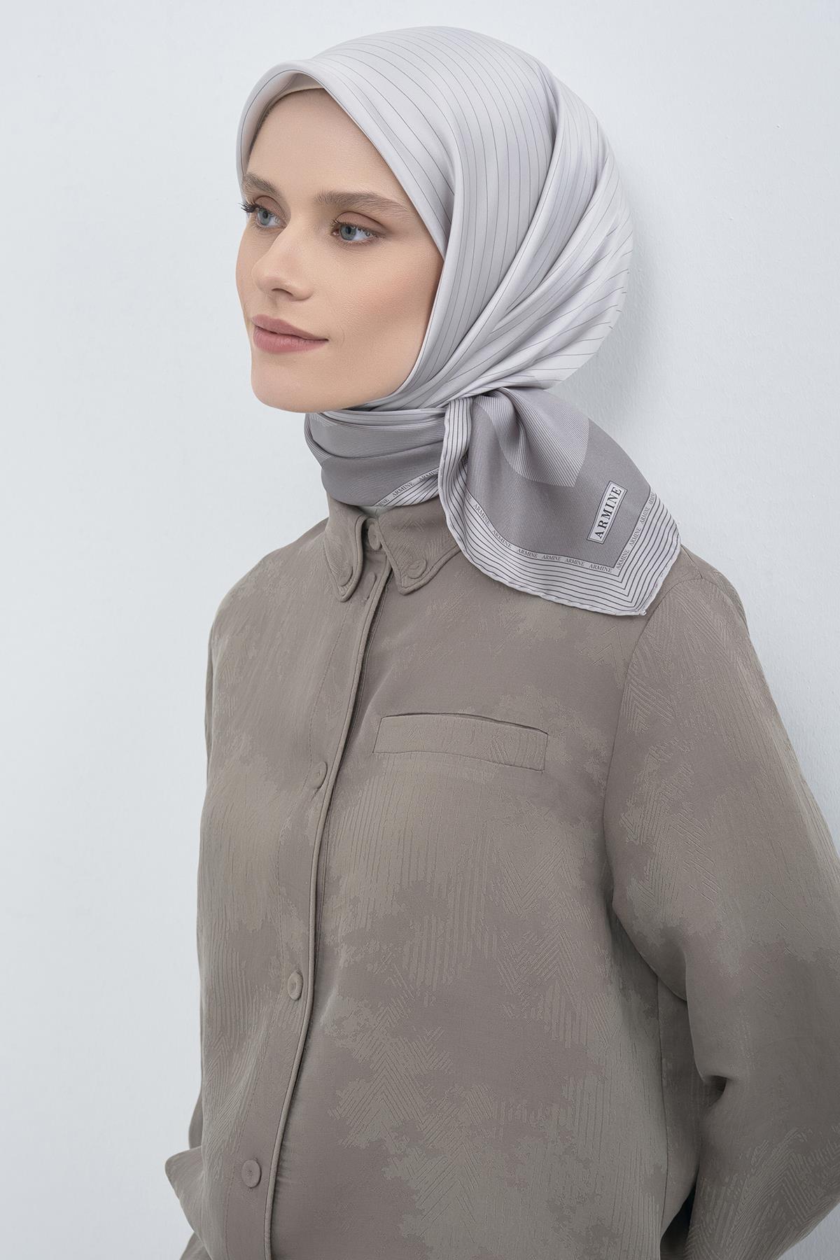 Armine Saten İpek Eşarp 9526D E26YA9526D01-81