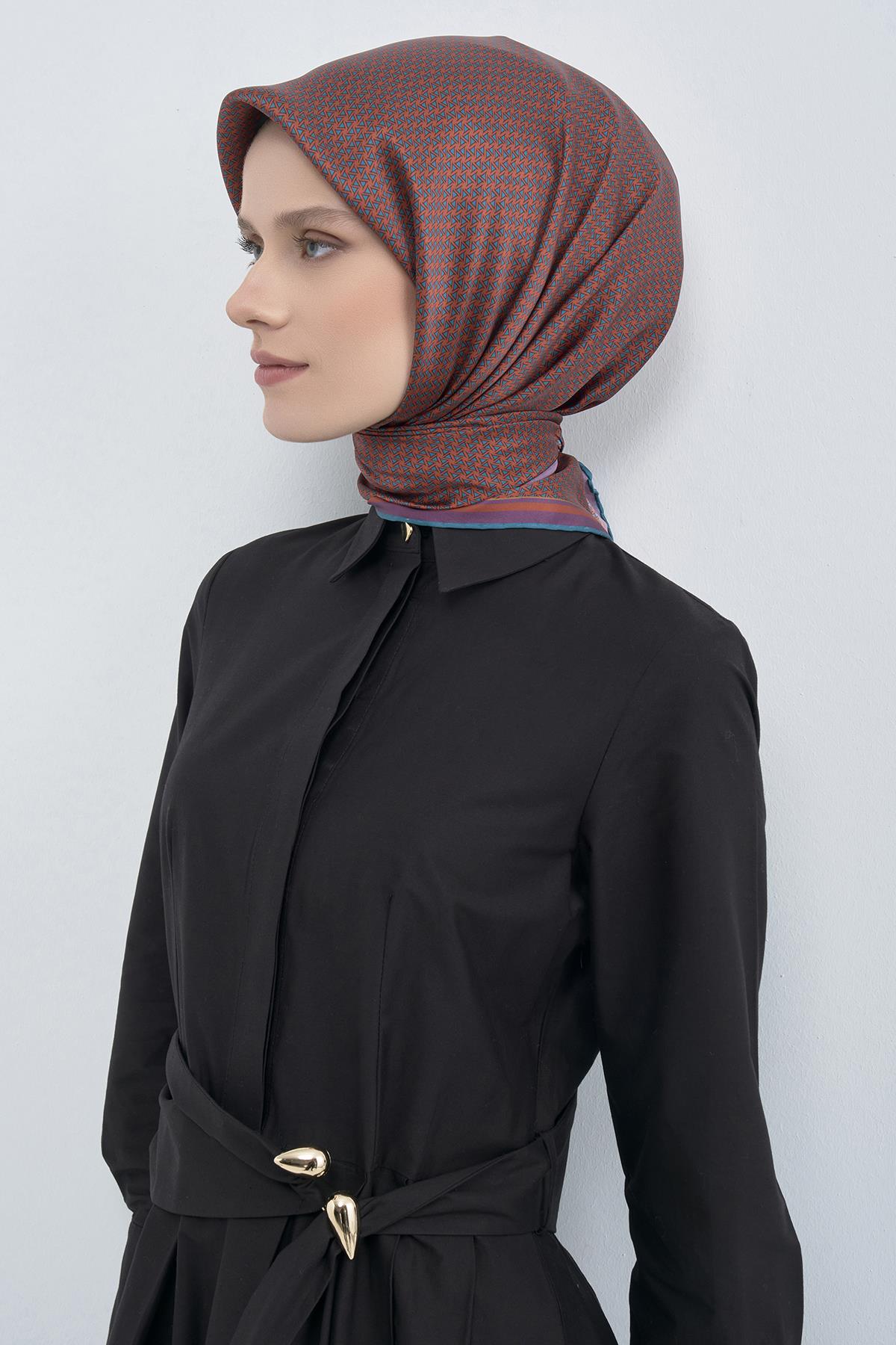 Armine Saten İpek Eşarp 9528D E26YA9528D01-90