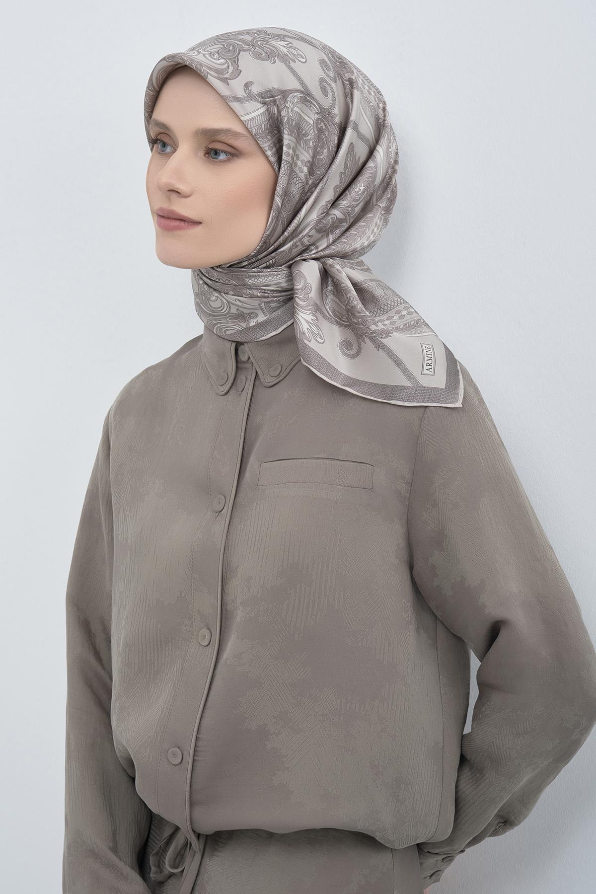 Armine Saten İpek Eşarp 9537D E26YA9537D01-81