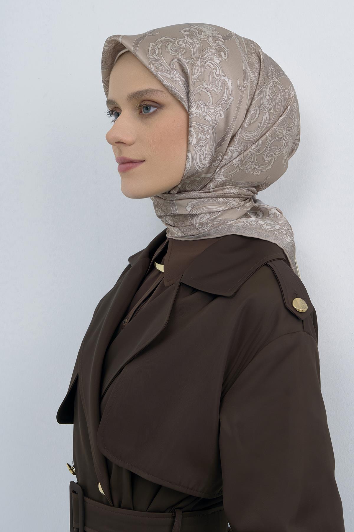 Armine Saten İpek Eşarp 9537D E26YA9537D01-54