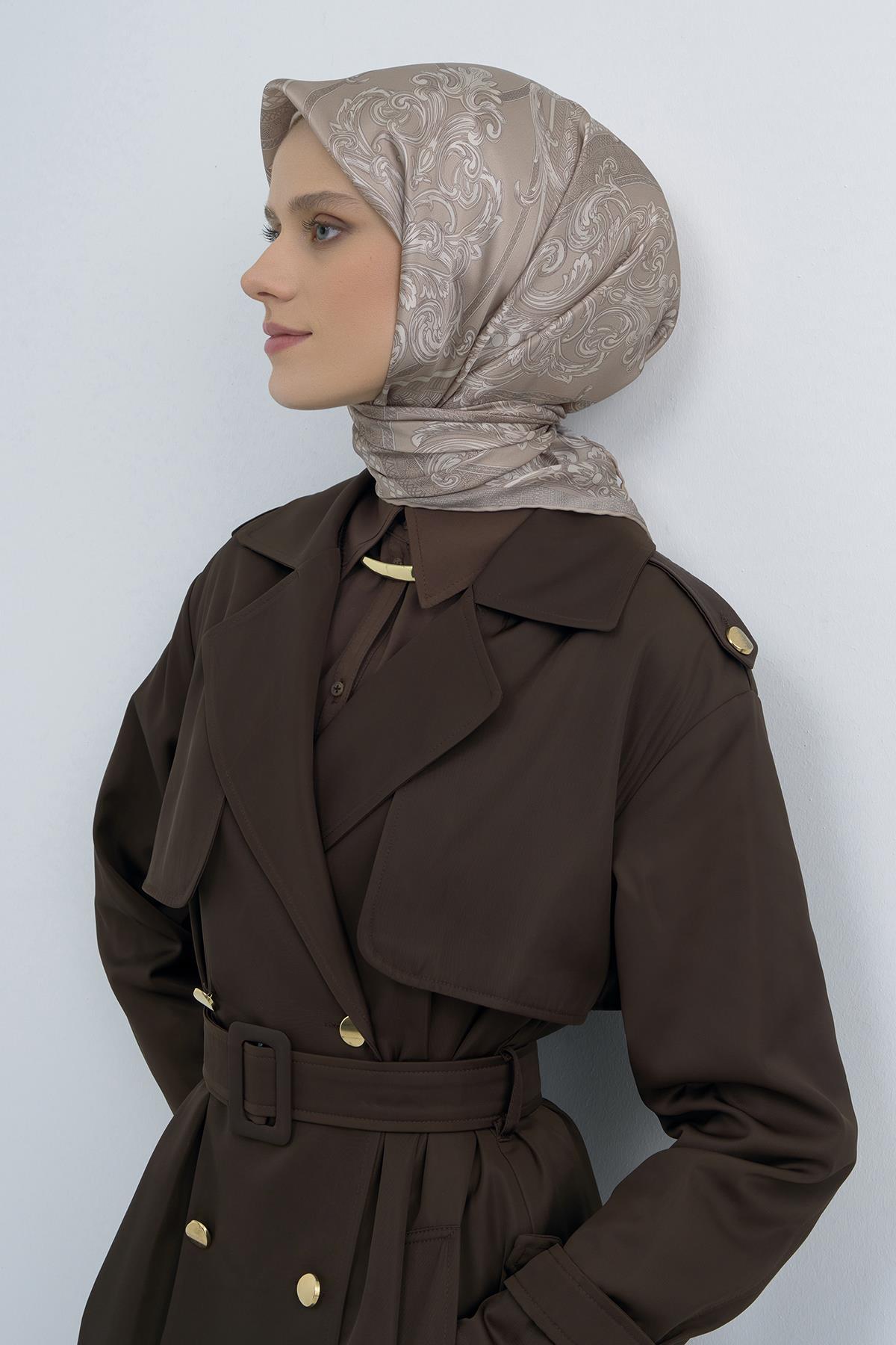 Armine Saten İpek Eşarp 9537D E26YA9537D01-54