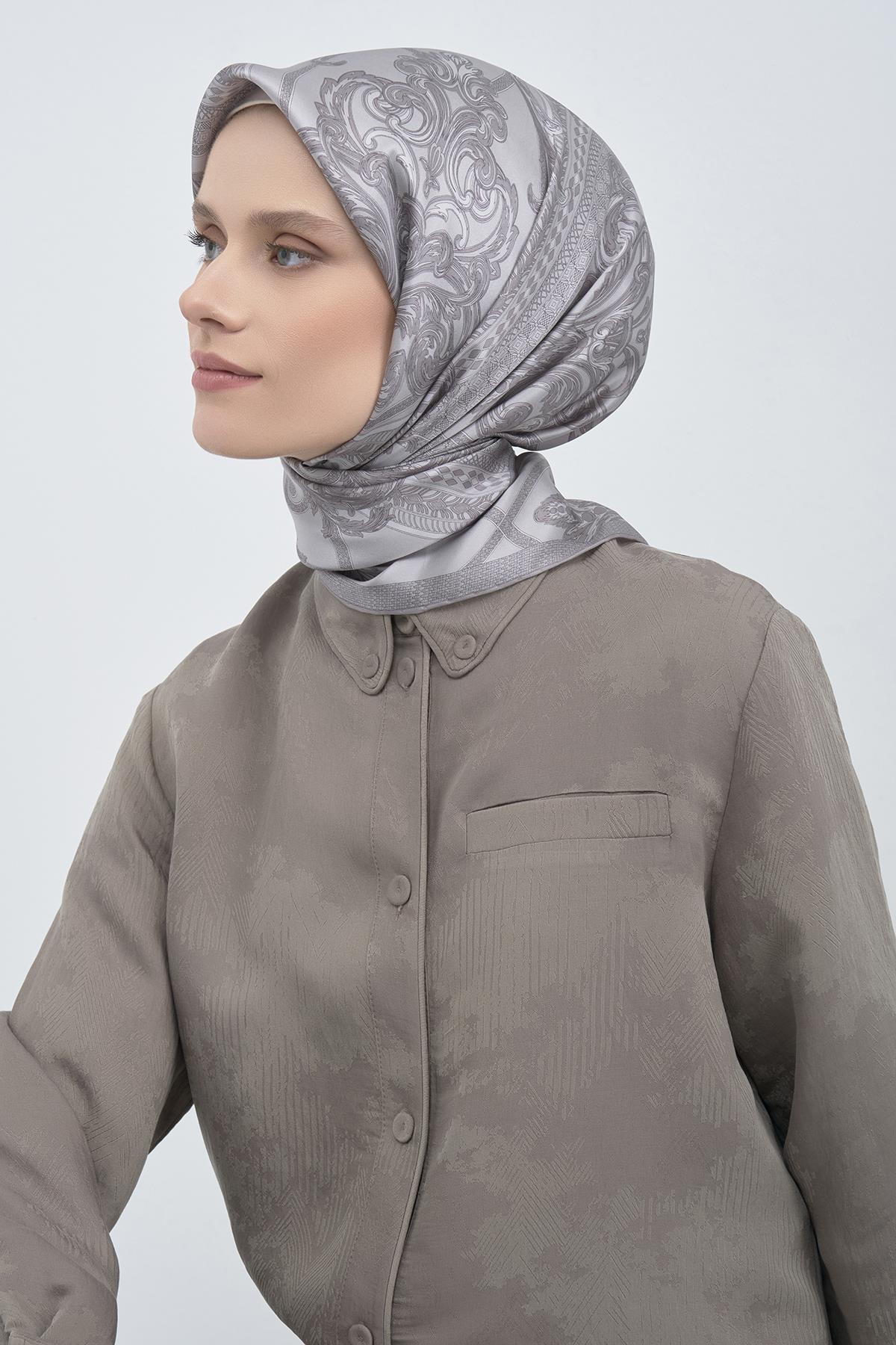 Armine Saten İpek Eşarp 9537D E26YA9537D01-81