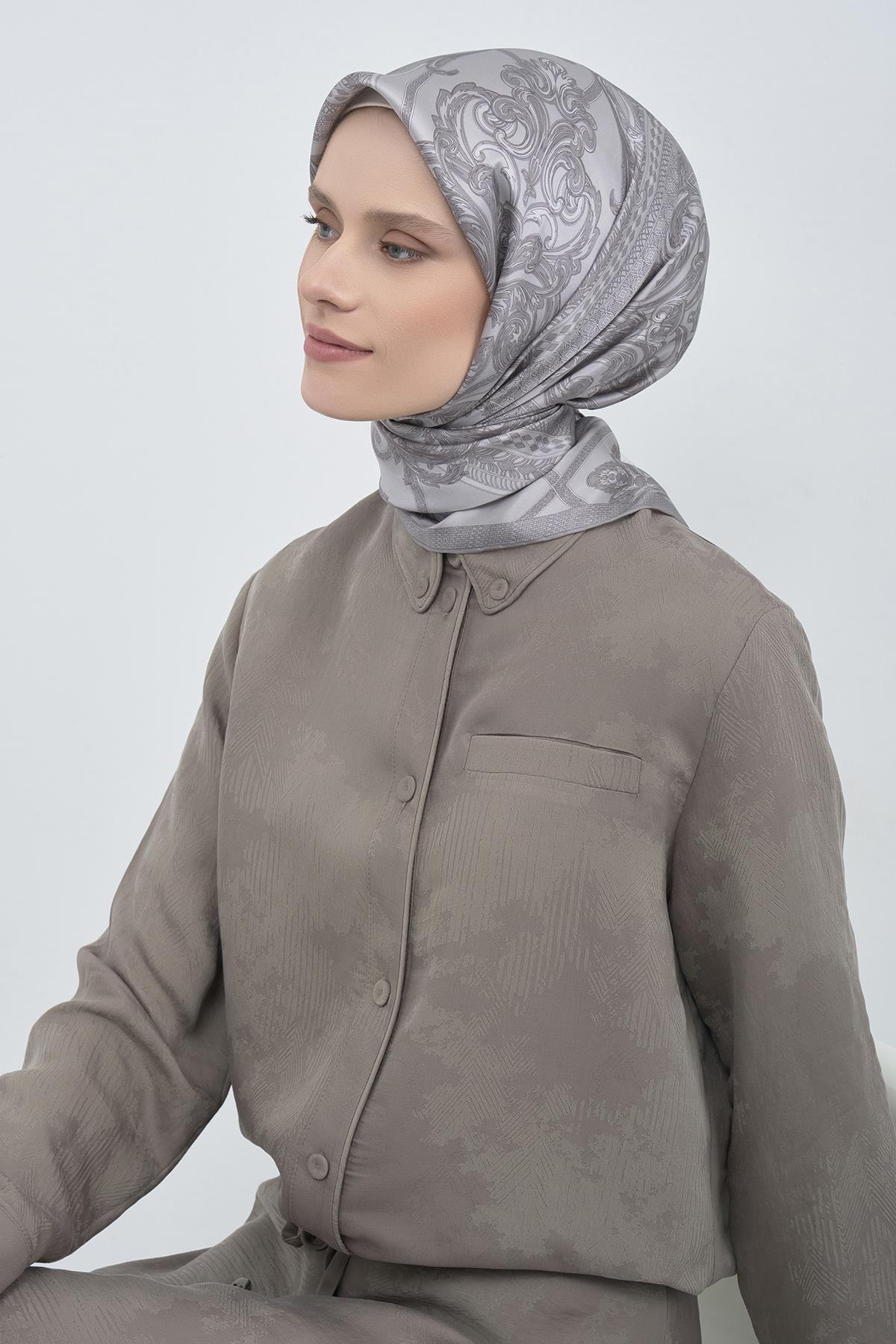 Armine Saten İpek Eşarp 9537D E26YA9537D01-81