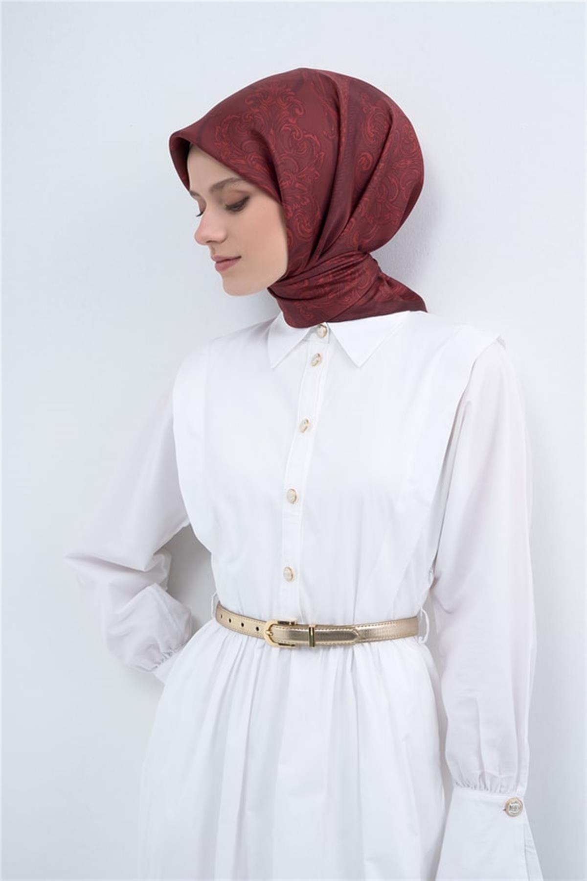 Armine Saten İpek Eşarp 9537D E26YA9537D01-50