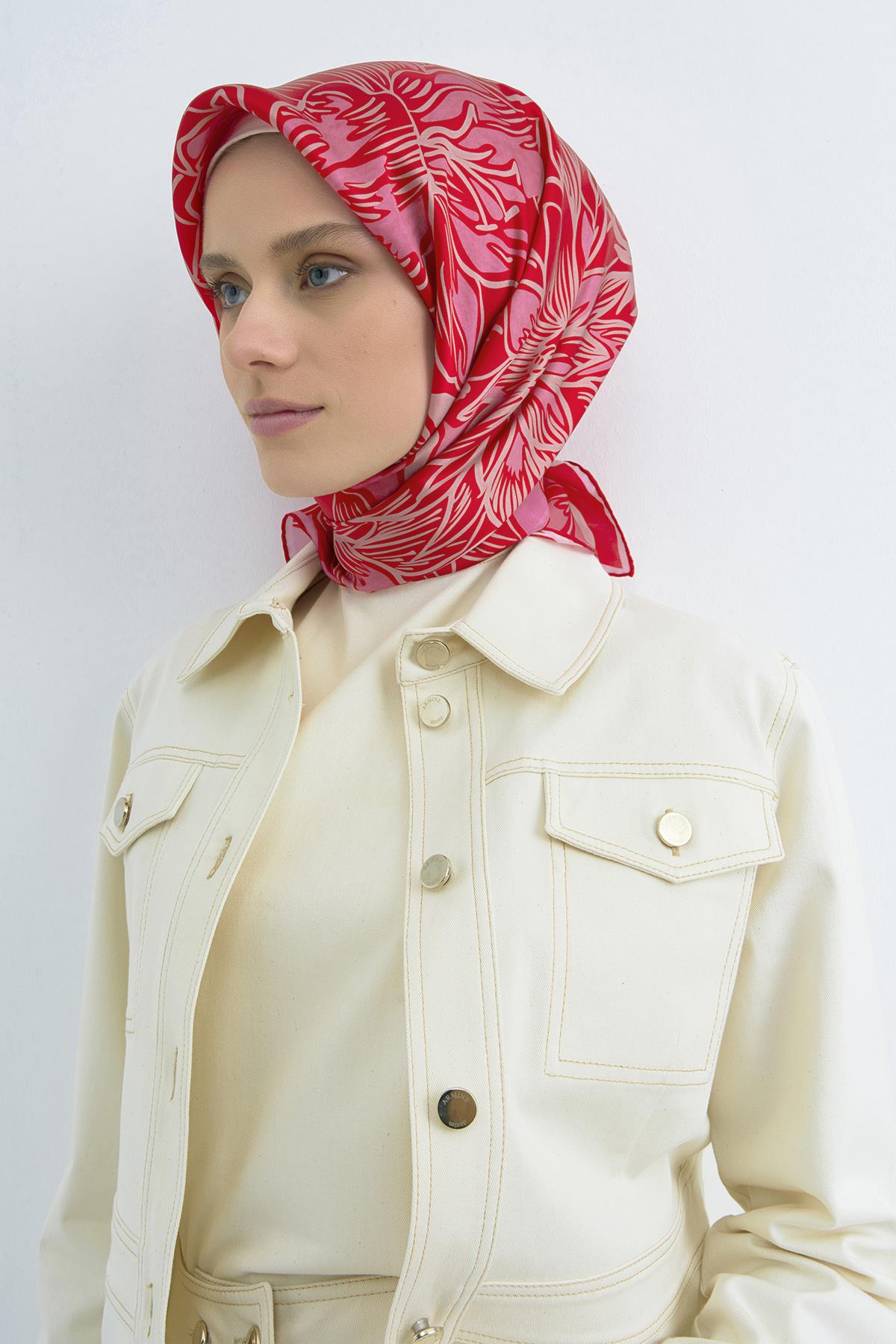 Armine Saten İpek Eşarp 9539D E26YA9539D01-81