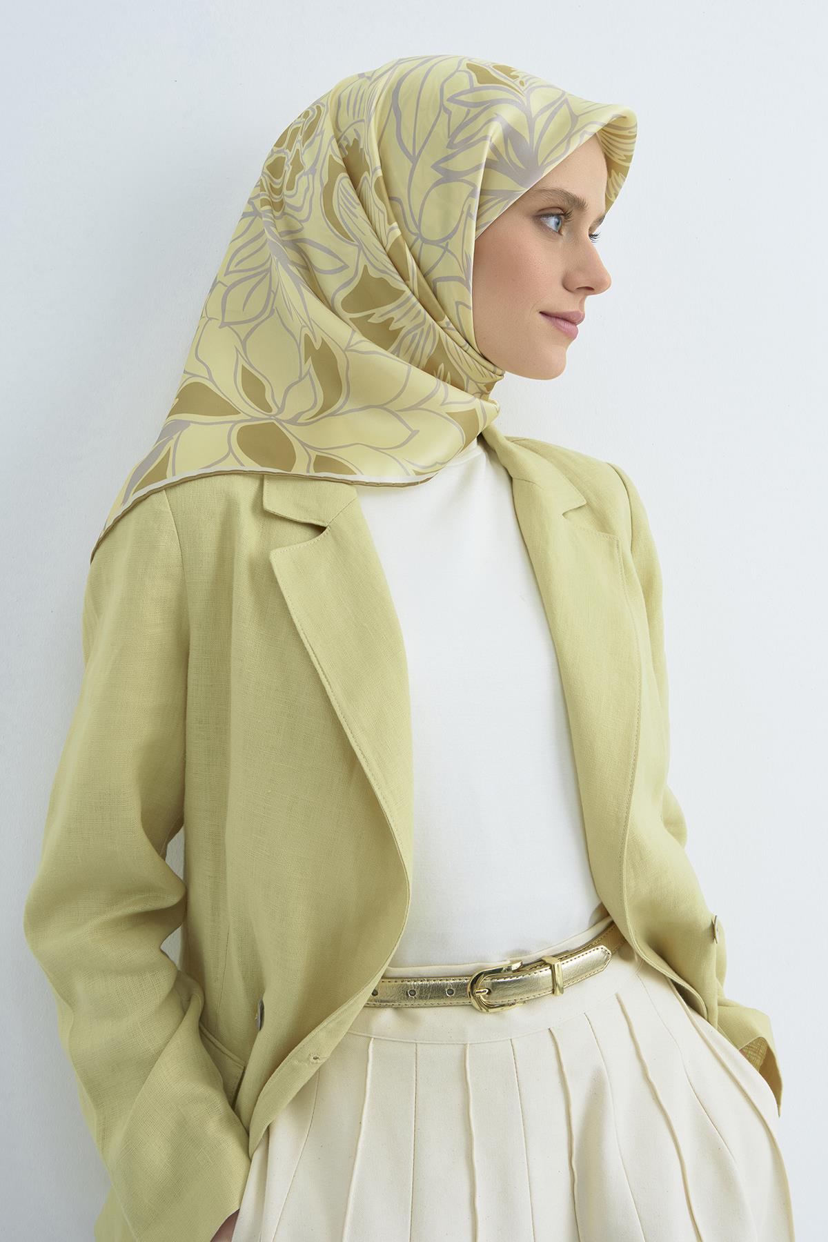 Armine Saten İpek Eşarp 9539D E26YA9539D01-34