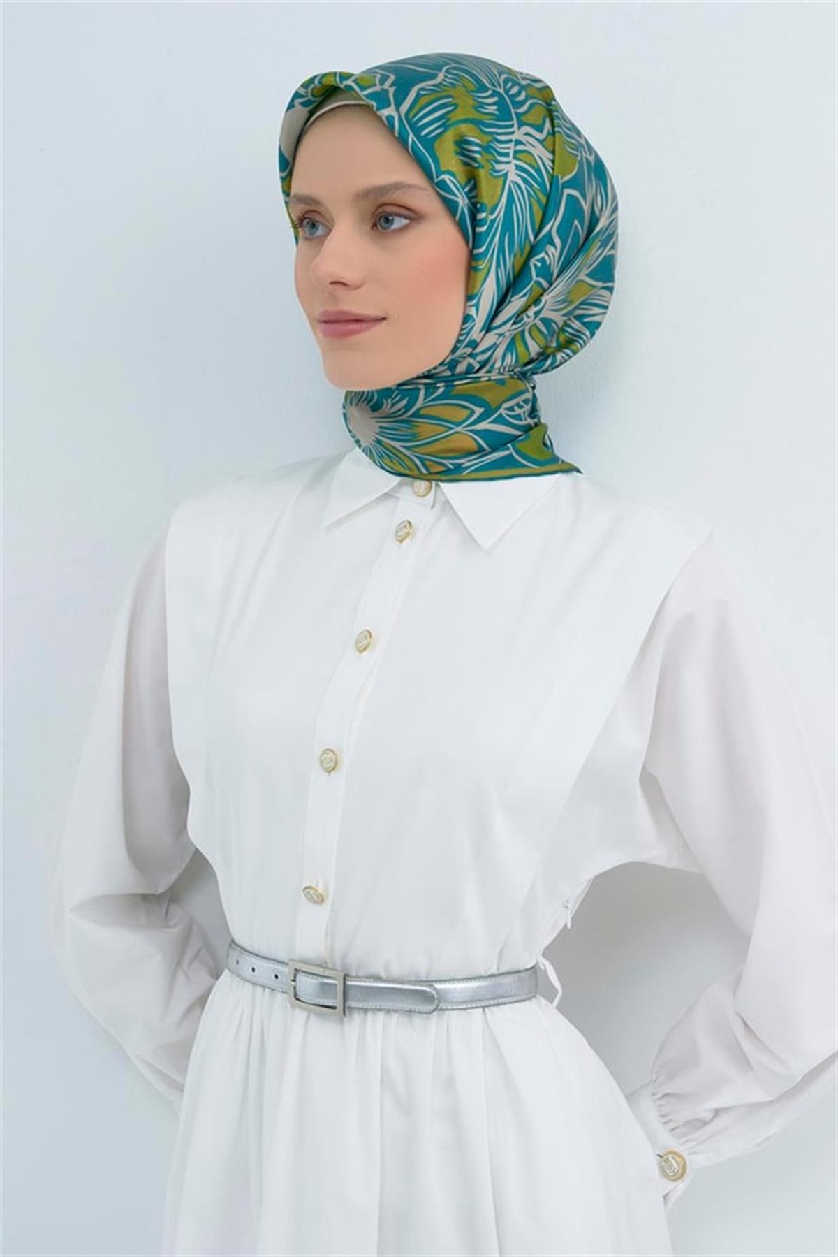 Armine Saten İpek Eşarp 9539D E26YA9539D01-80