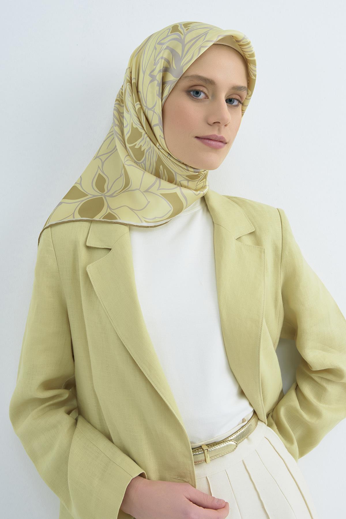 Armine Saten İpek Eşarp 9539D E26YA9539D01-34