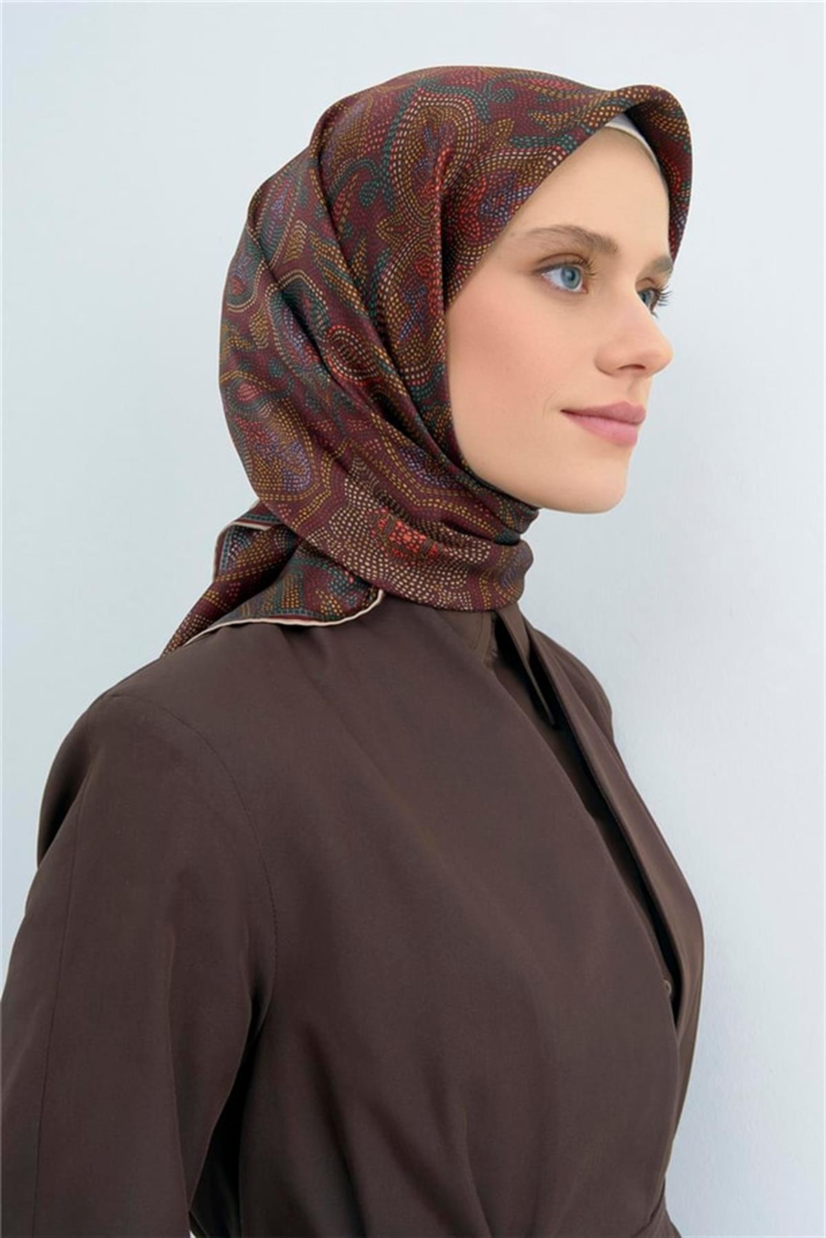 Armine Saten İpek Eşarp 9540D E26YA9540D01-34