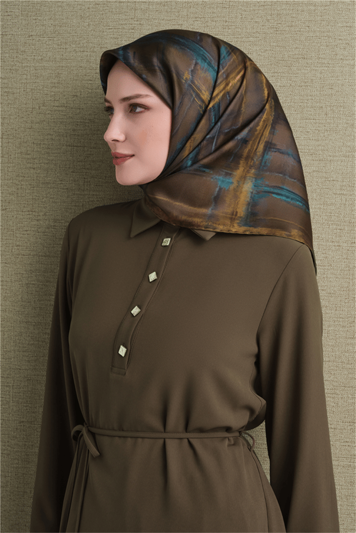 Armine Saten İpek Eşarp 9602D-80
