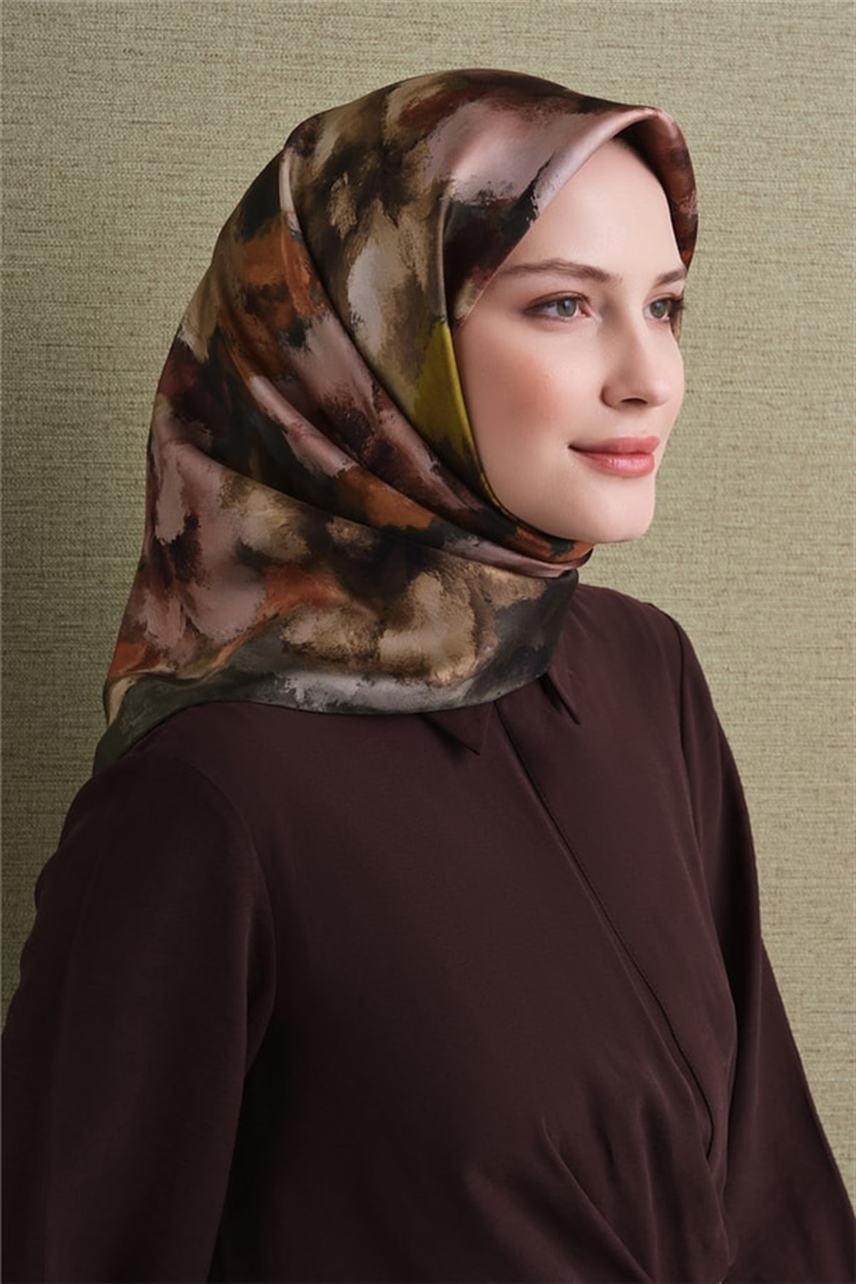 Armine Saten İpek Eşarp 9613D-05