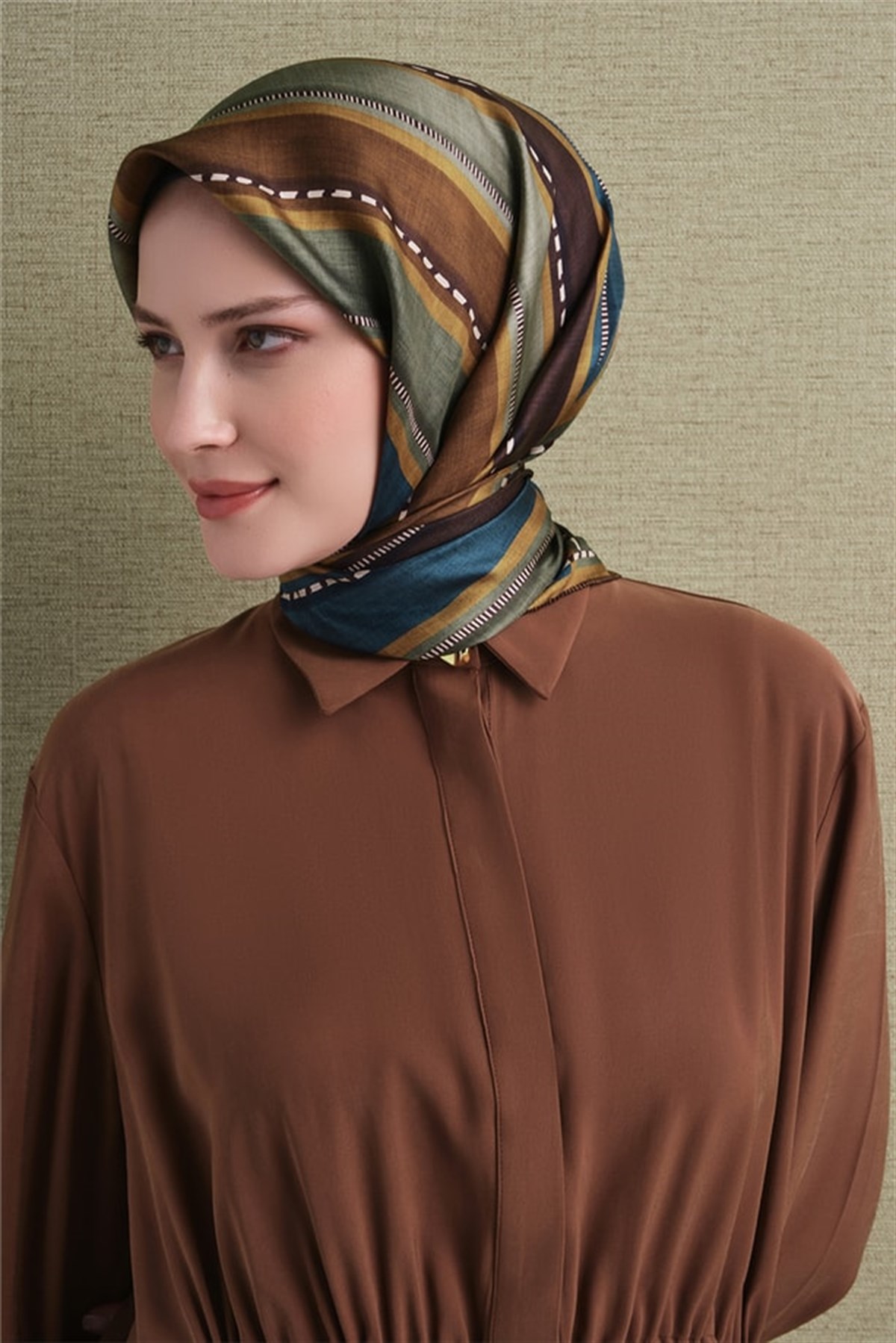 Armine Saten İpek Eşarp 9621D-80