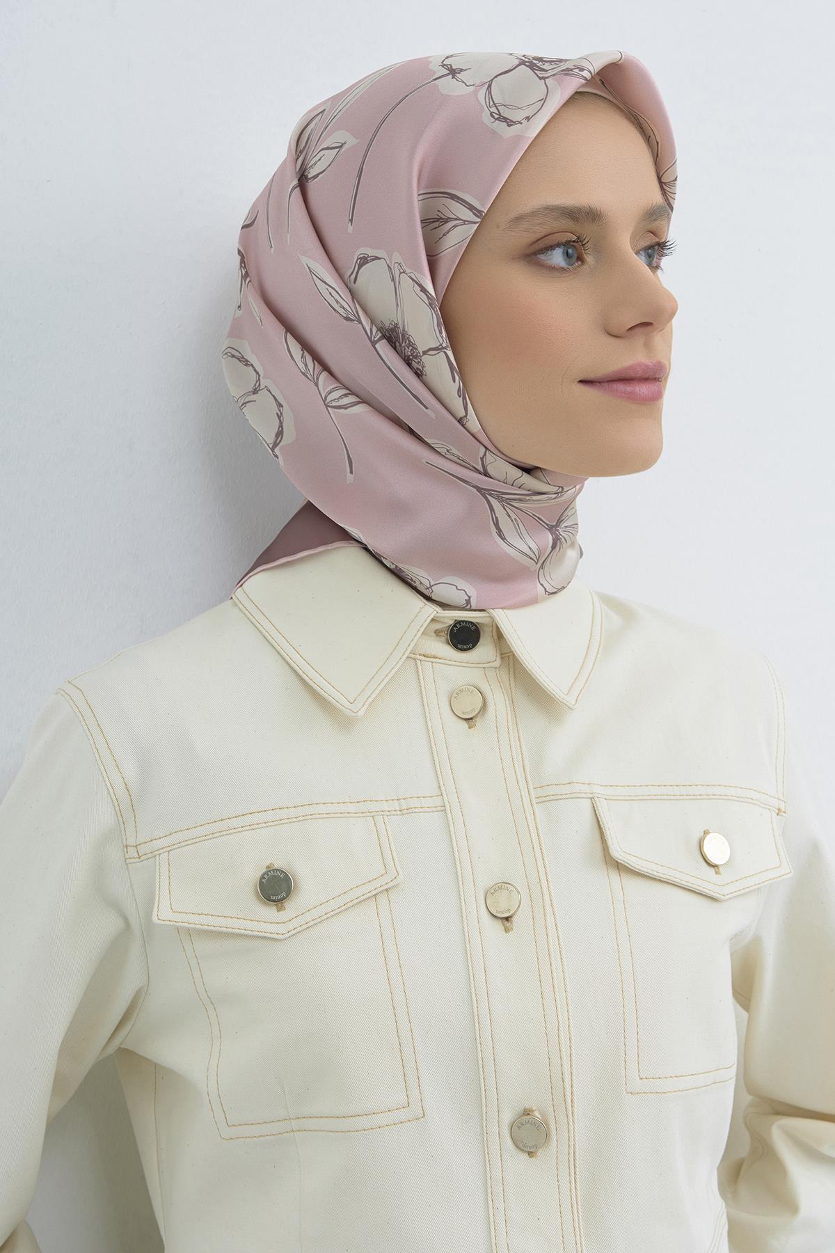 Armine Tivil İpek Eşarp 9536D E26YA9536D02-39