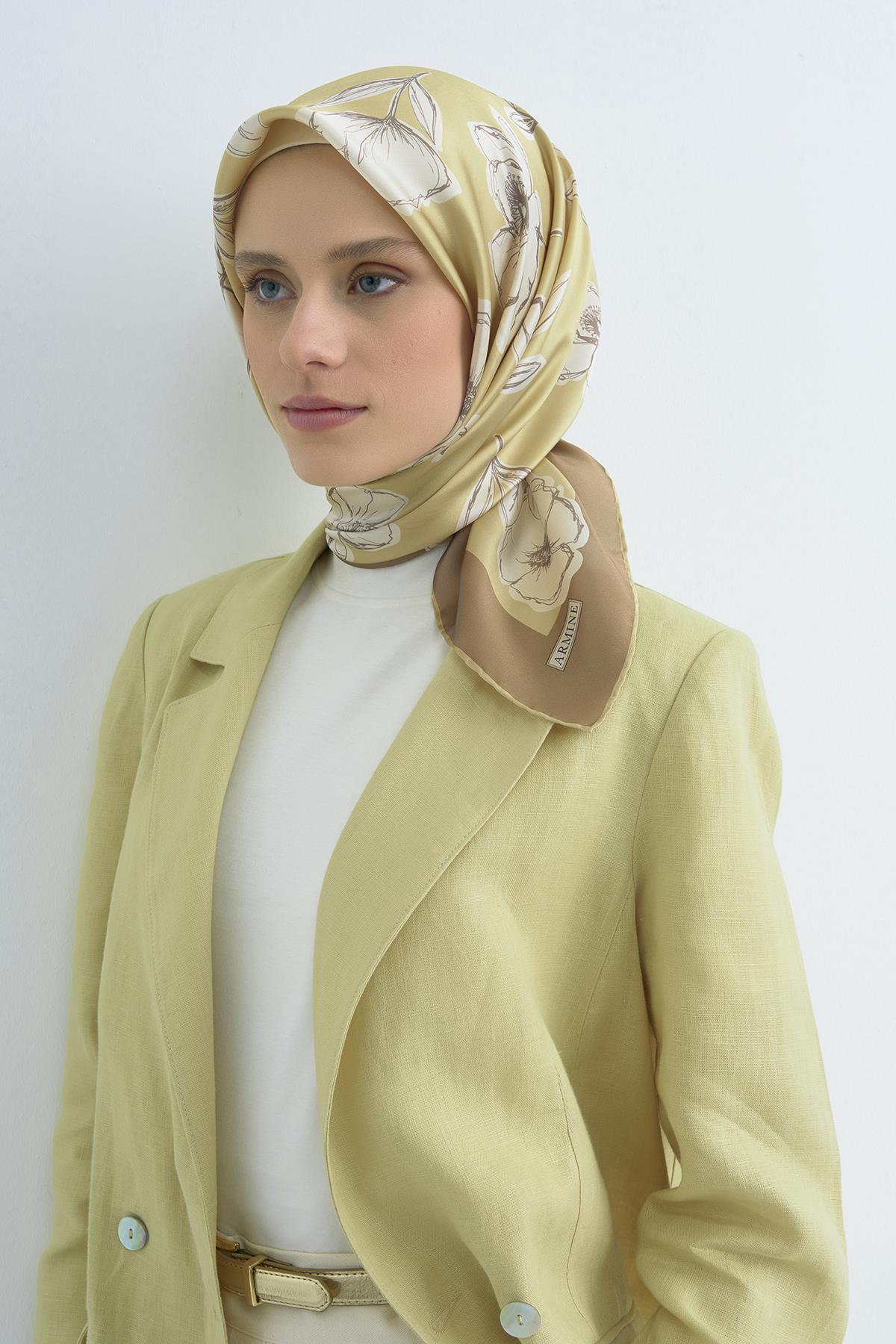 Armine Tivil İpek Eşarp 9536D E26YA9536D02-37