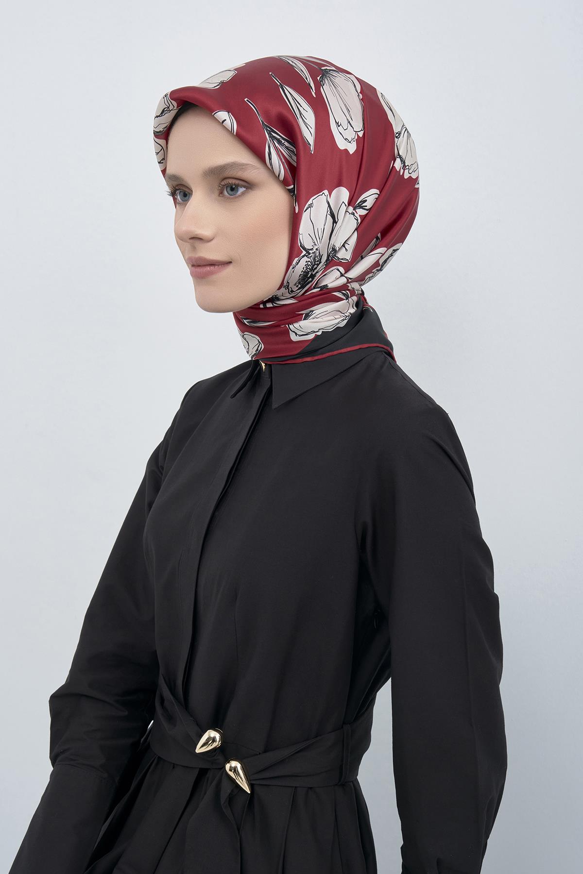 Armine Tivil İpek Eşarp 9536D E26YA9536D02-34