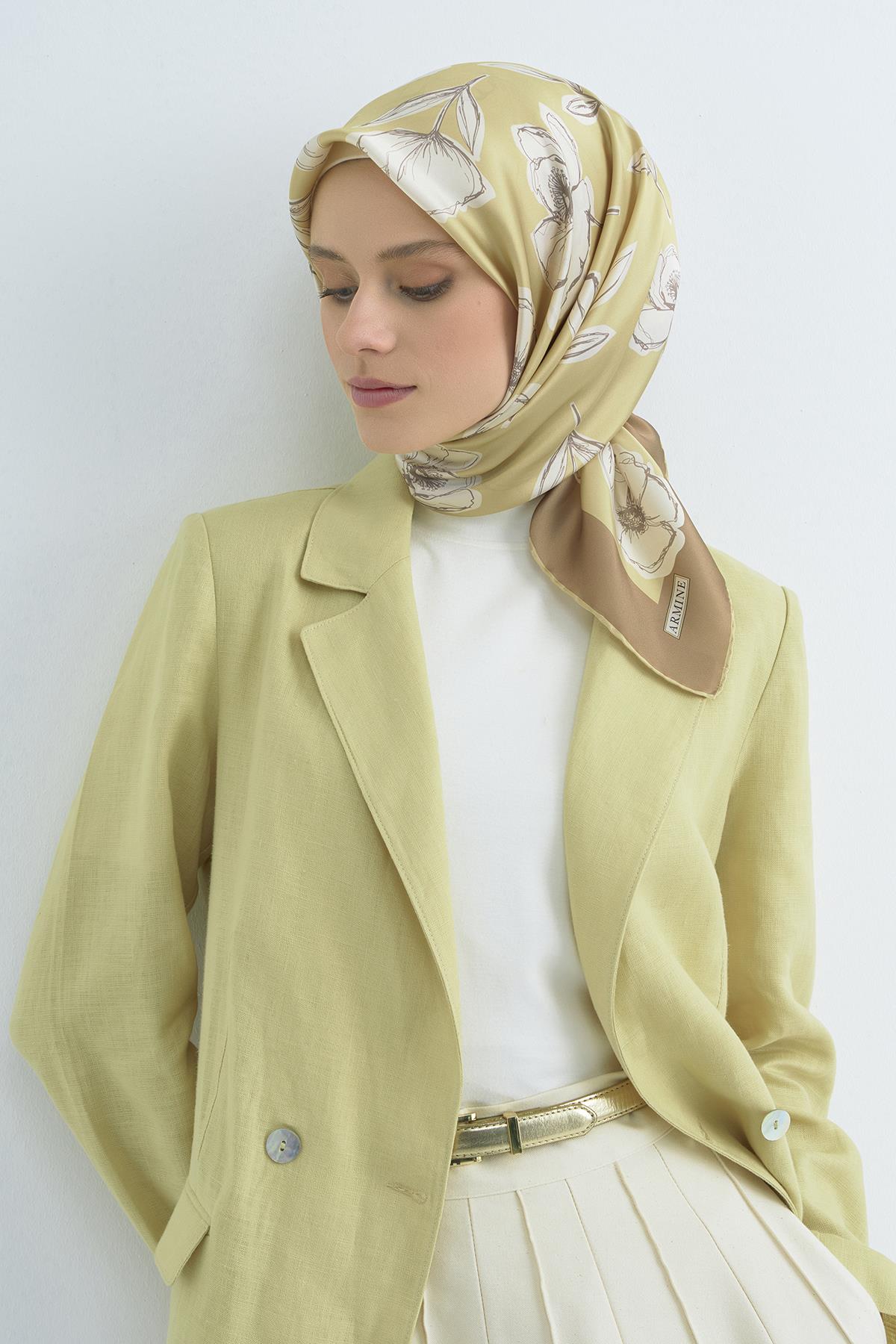 Armine Tivil İpek Eşarp 9536D E26YA9536D02-37