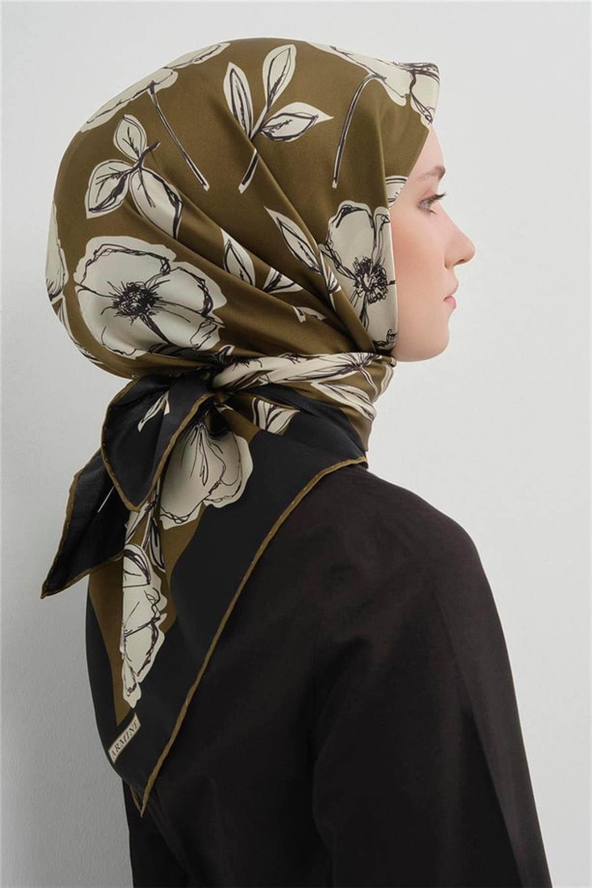 Armine Tivil İpek Eşarp 9536D E26YA9536D02-35