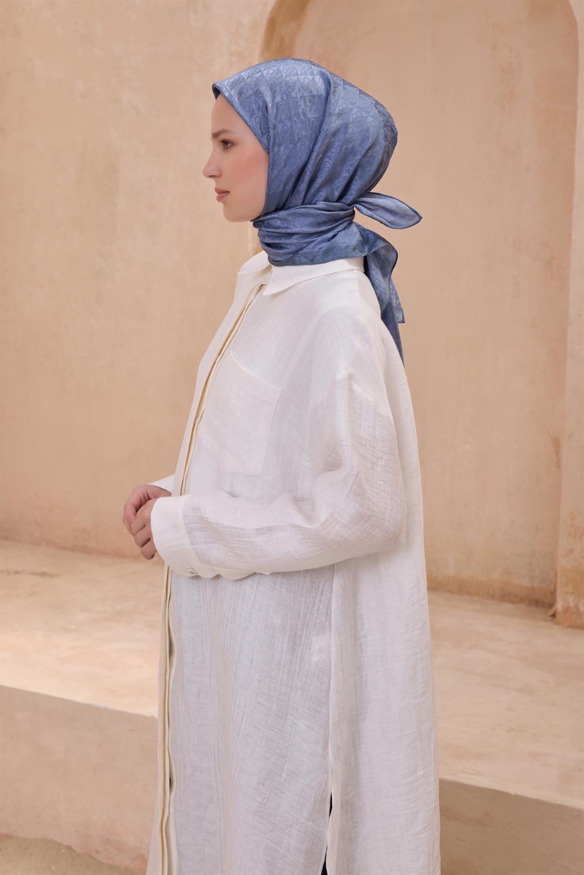 Belli Fresh Jakarlı Monogram Eşarp S00OA0444451-45