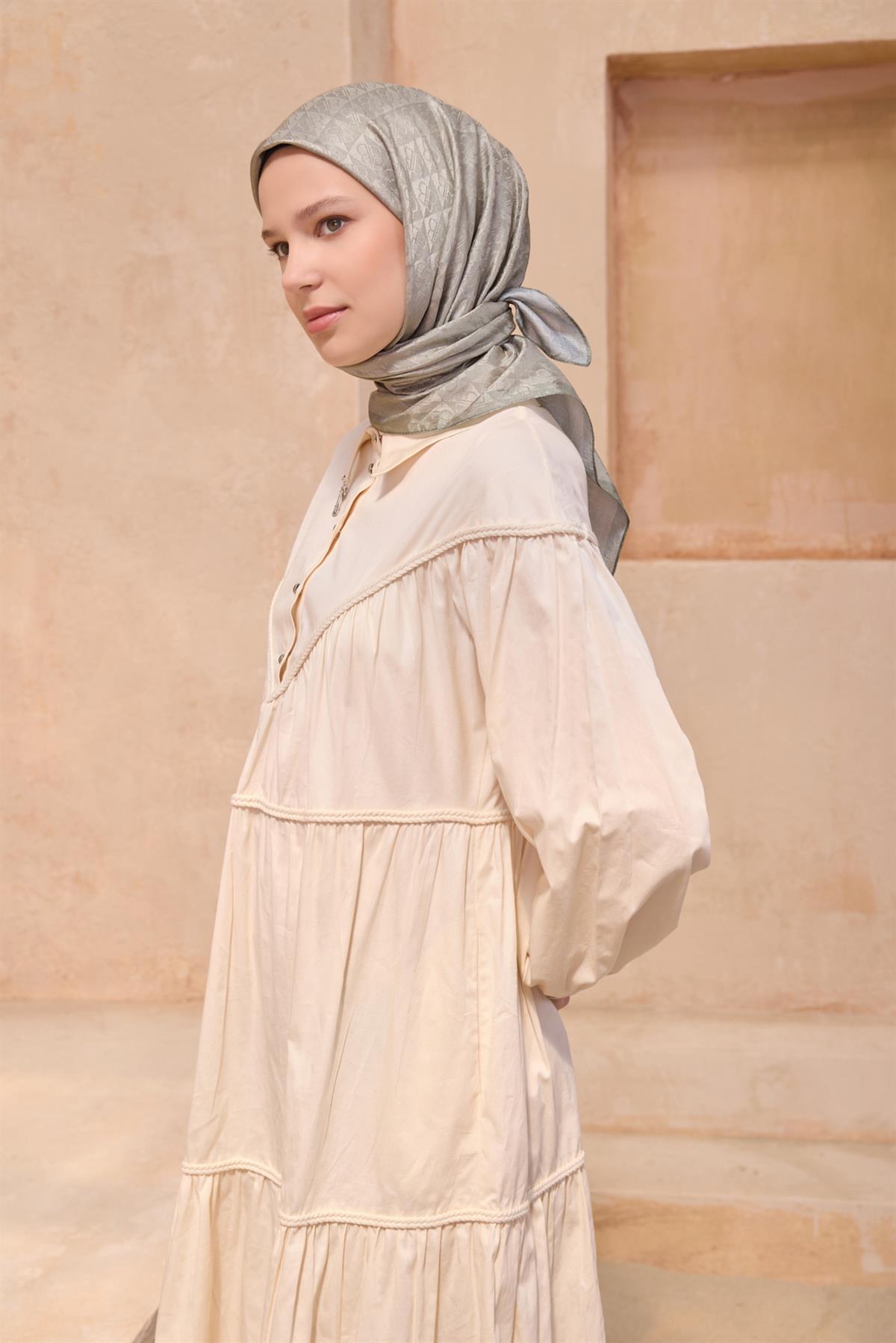 Belli Fresh Jakarlı Monogram Eşarp S00OA0444451-31