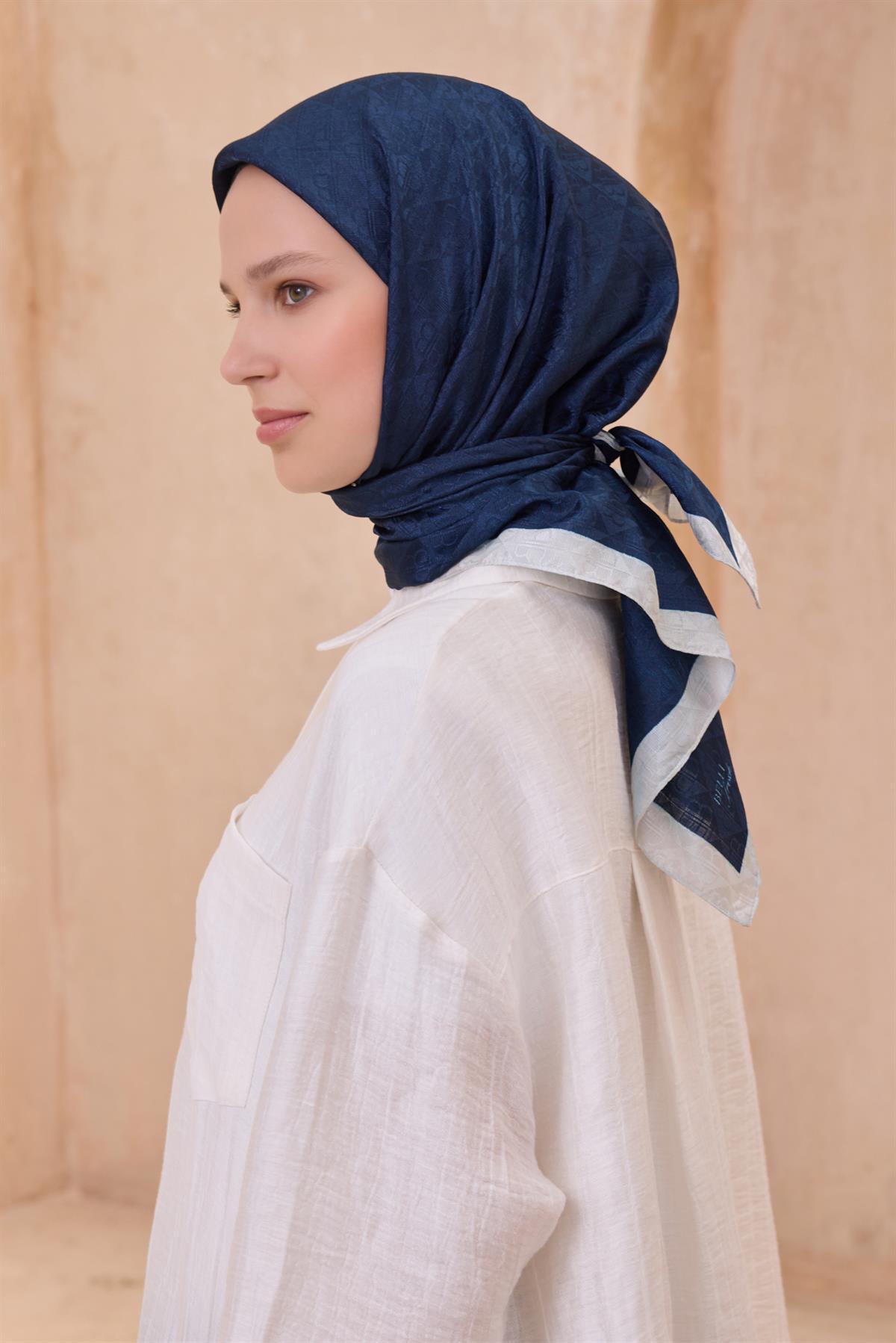 Belli Fresh Jakarlı Monogram Eşarp S00OA0444451-08