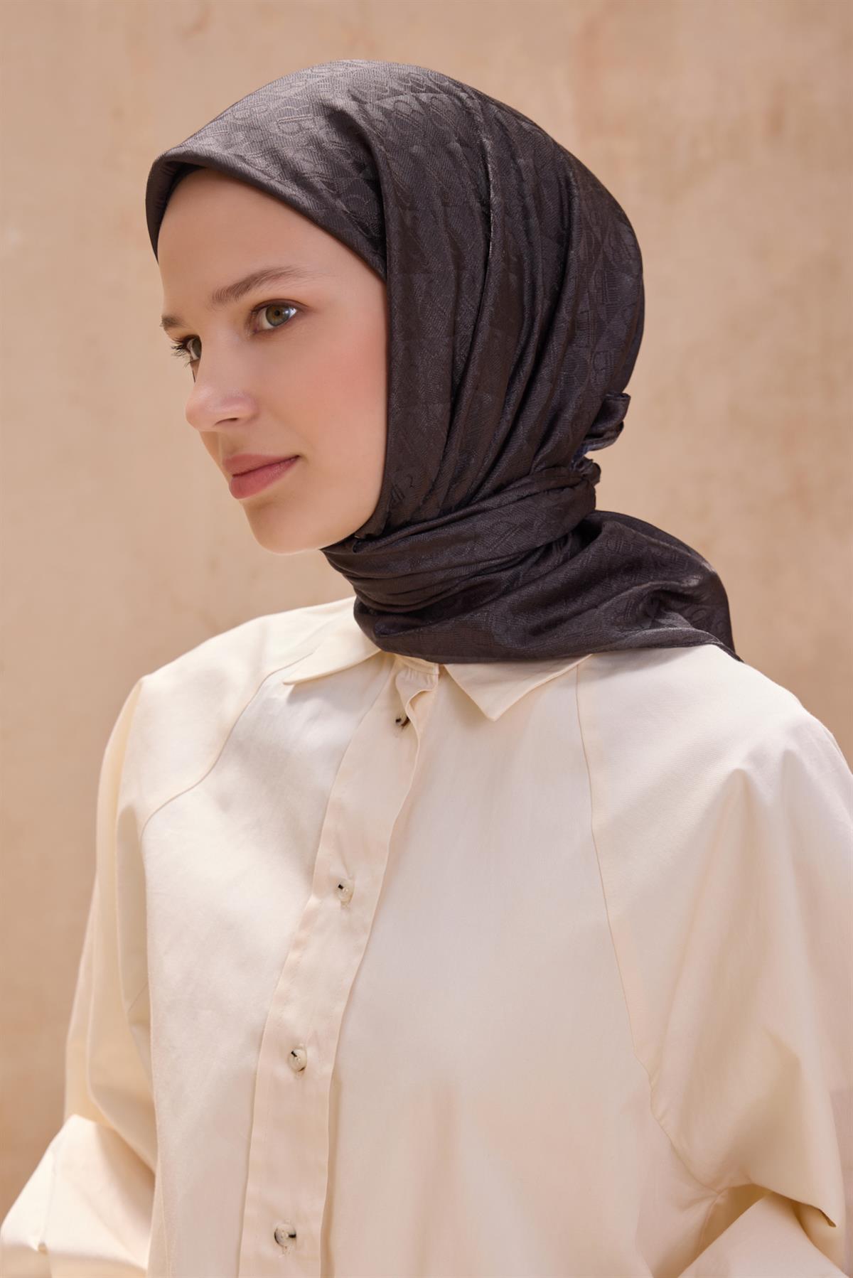 Belli Fresh Jakarlı Monogram Eşarp S00OA0444451-56