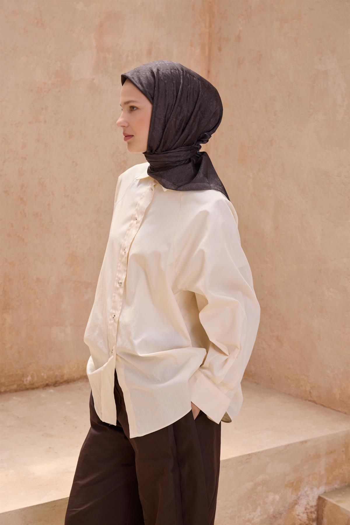 Belli Fresh Jakarlı Monogram Eşarp S00OA0444451-56