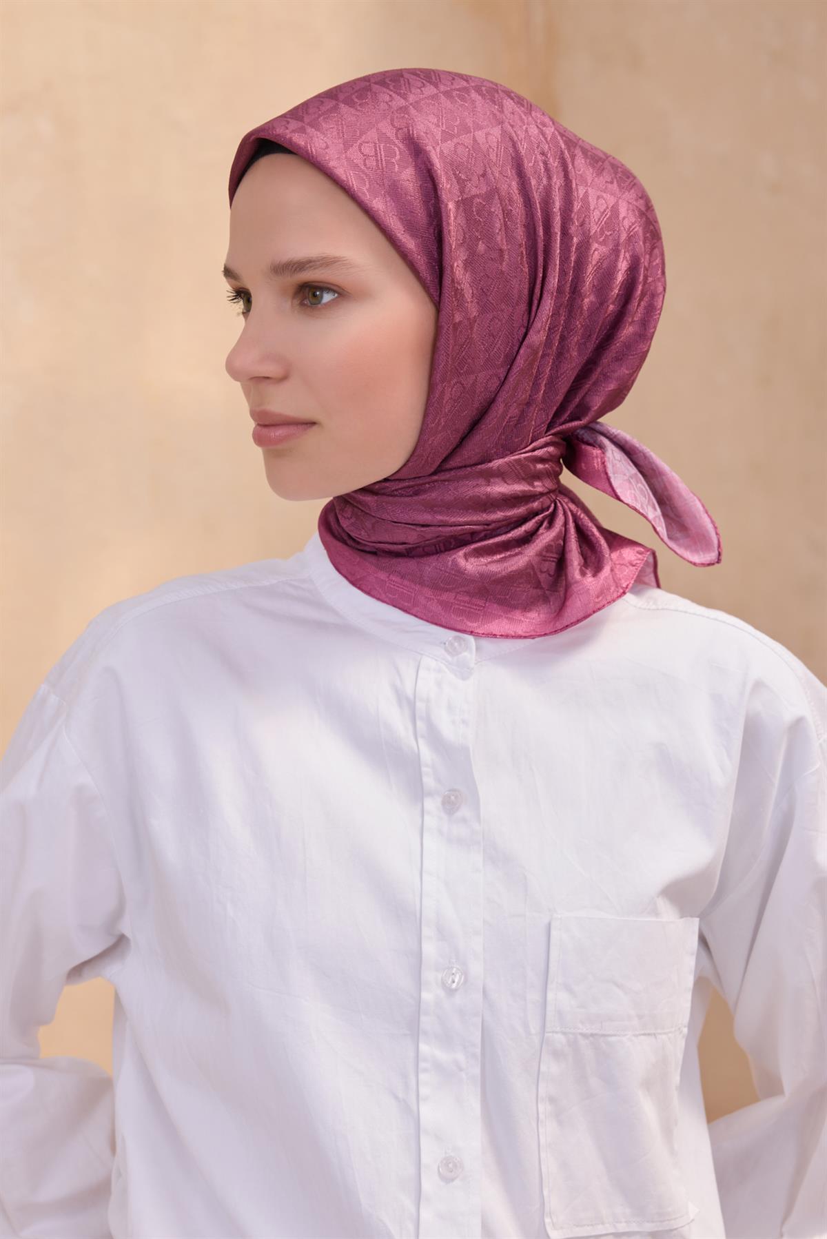 Belli Fresh Jakarlı Monogram Eşarp S00OA0444451-18