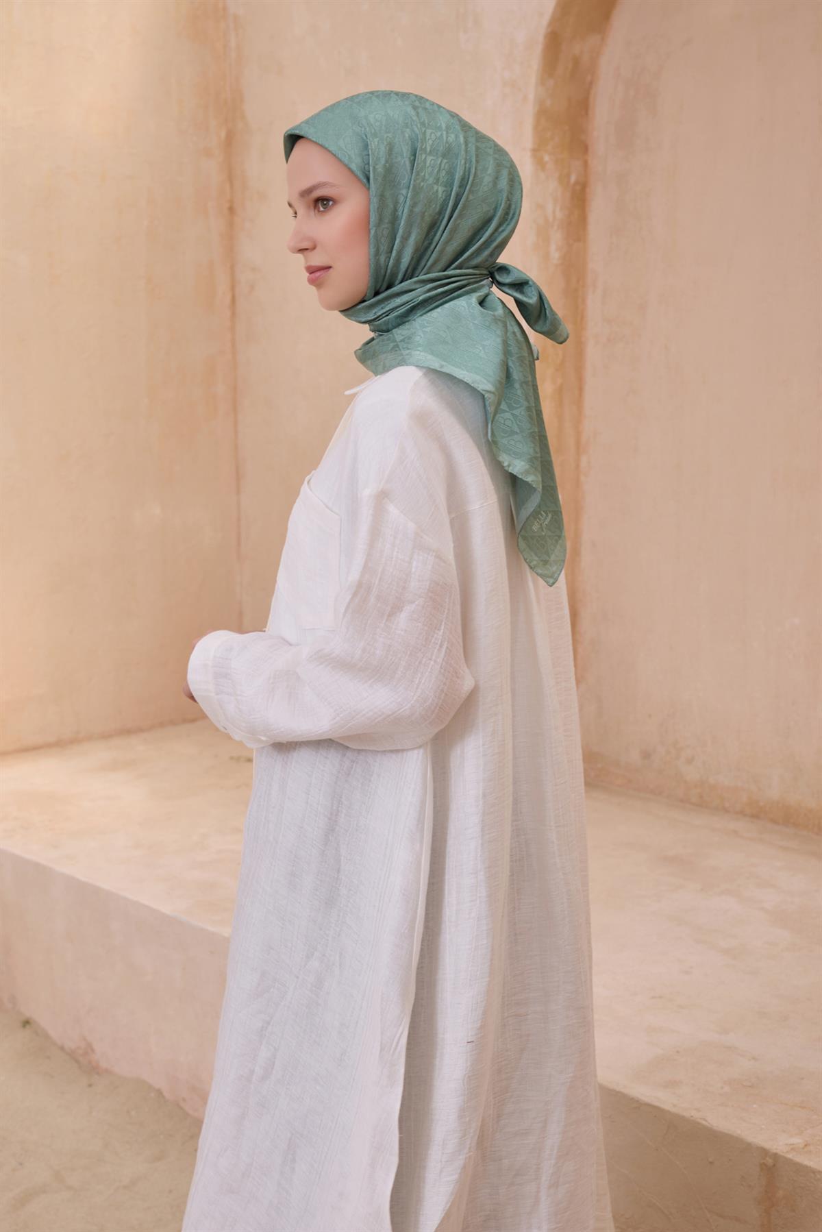 Belli Fresh Jakarlı Monogram Eşarp S00OA0444451-21