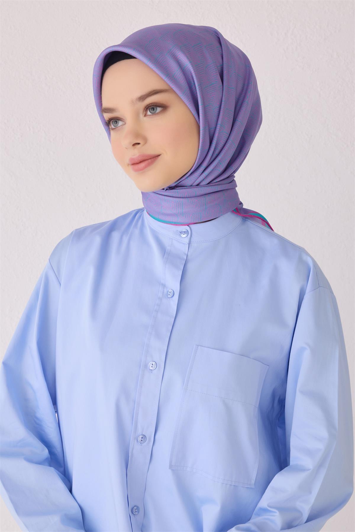 Belli Saten İpek Eşarp 4055D E24YA4055D01-52