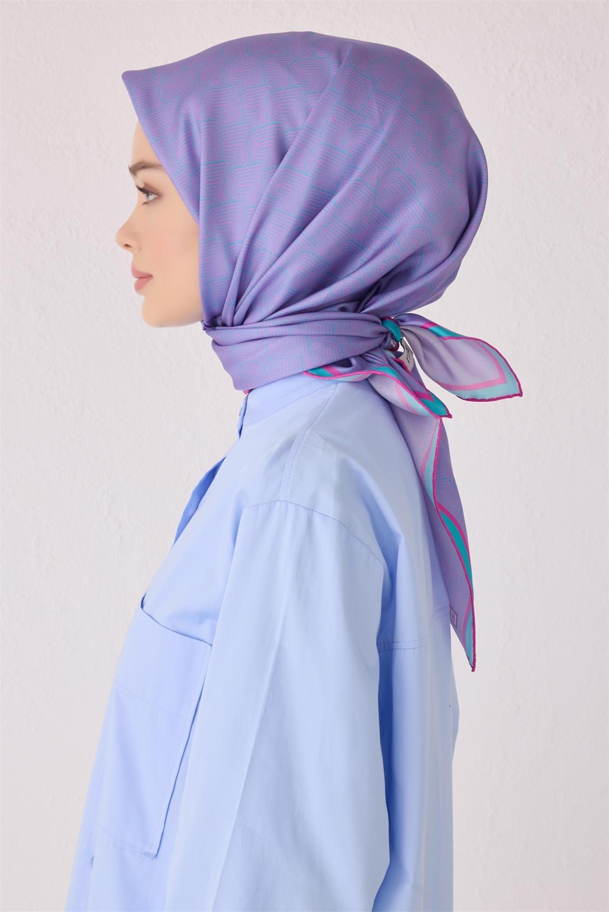 Belli Saten İpek Eşarp 4055D E24YA4055D01-52