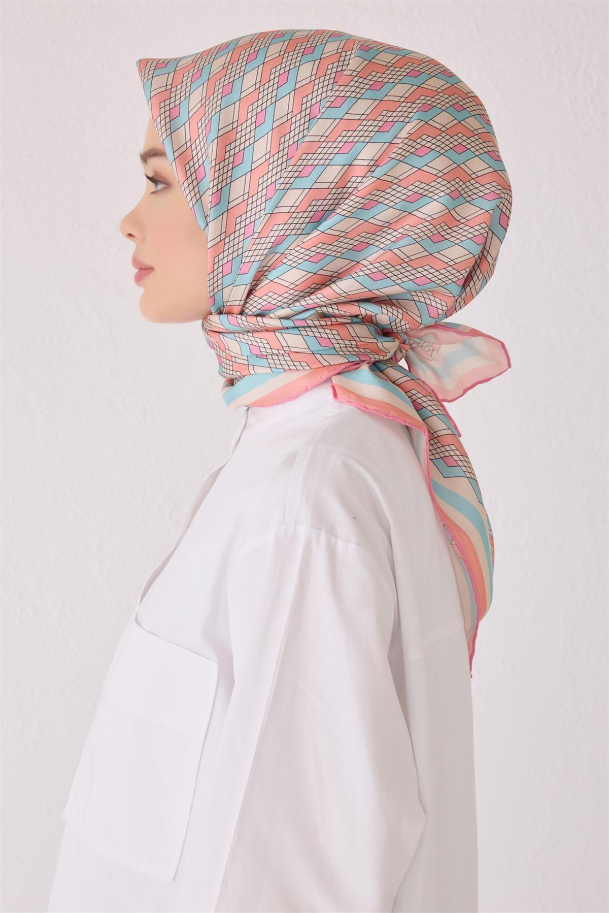 Belli Saten İpek Eşarp E24YA9152D03 4052D-86