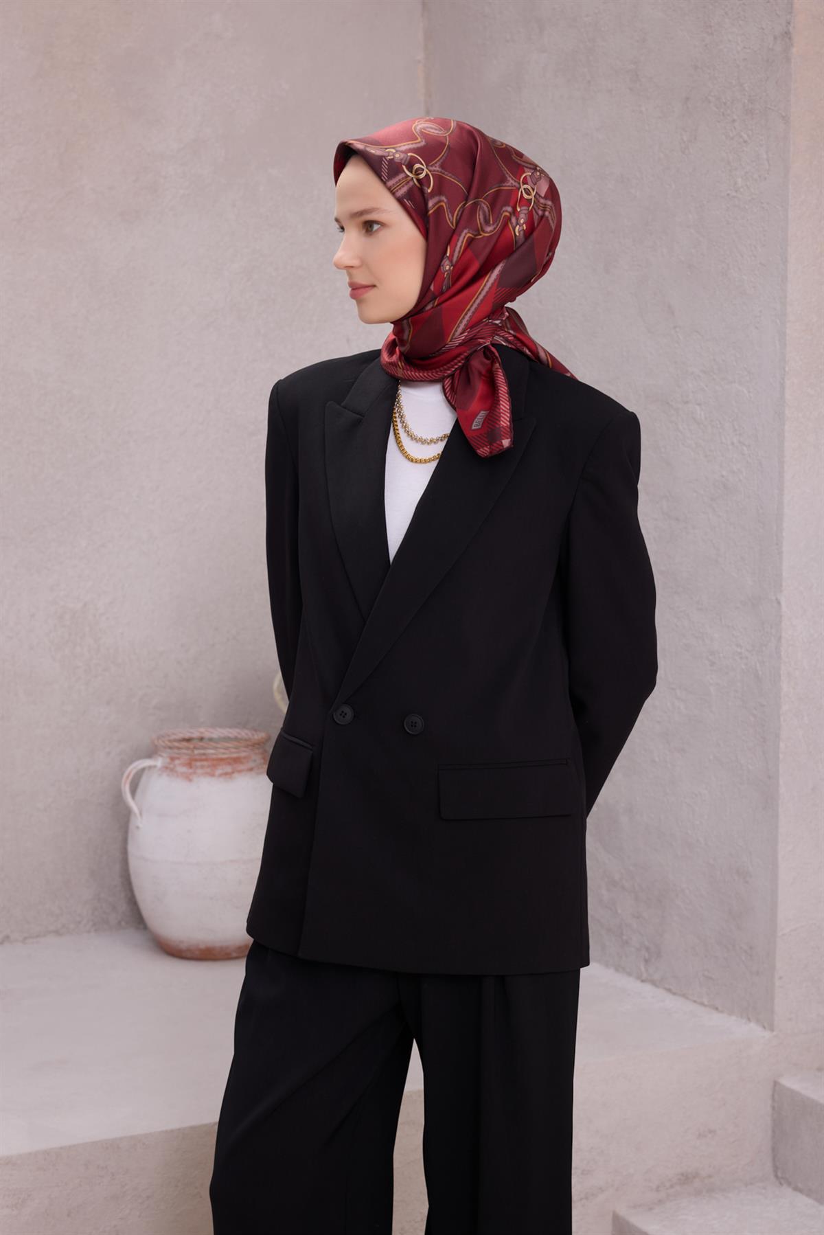 Belli Tivil İpek  Eşarp 4206D-84