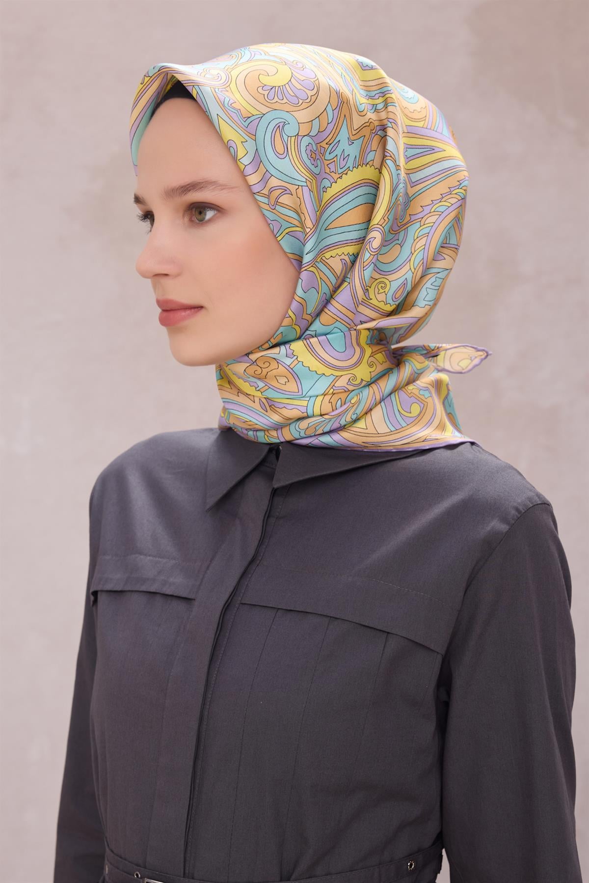 Belli Tivil İpek Eşarp 4222D-51