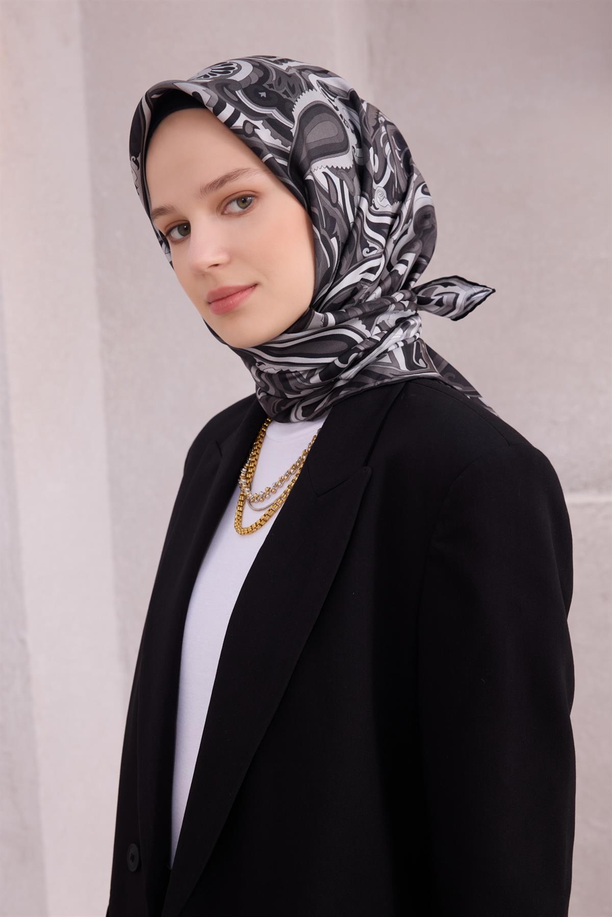 Belli Tivil İpek Eşarp 4222D-58