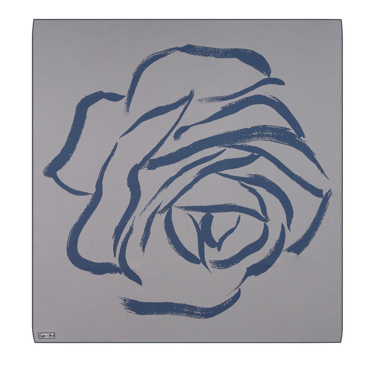 Çağrı İpek Rose Desen Tivil İpek Eşarp DG9695-19